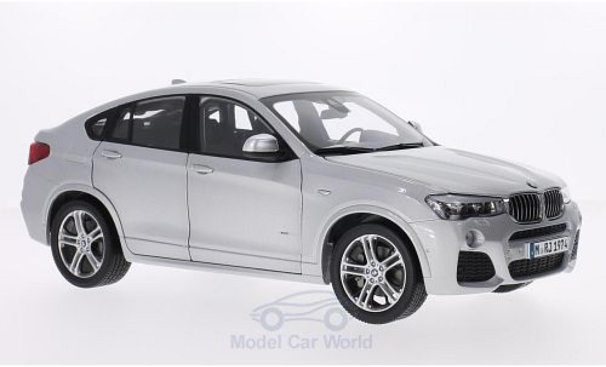 Bmw X4 1/18 Paragon grigio 2015 modellino in miniatura