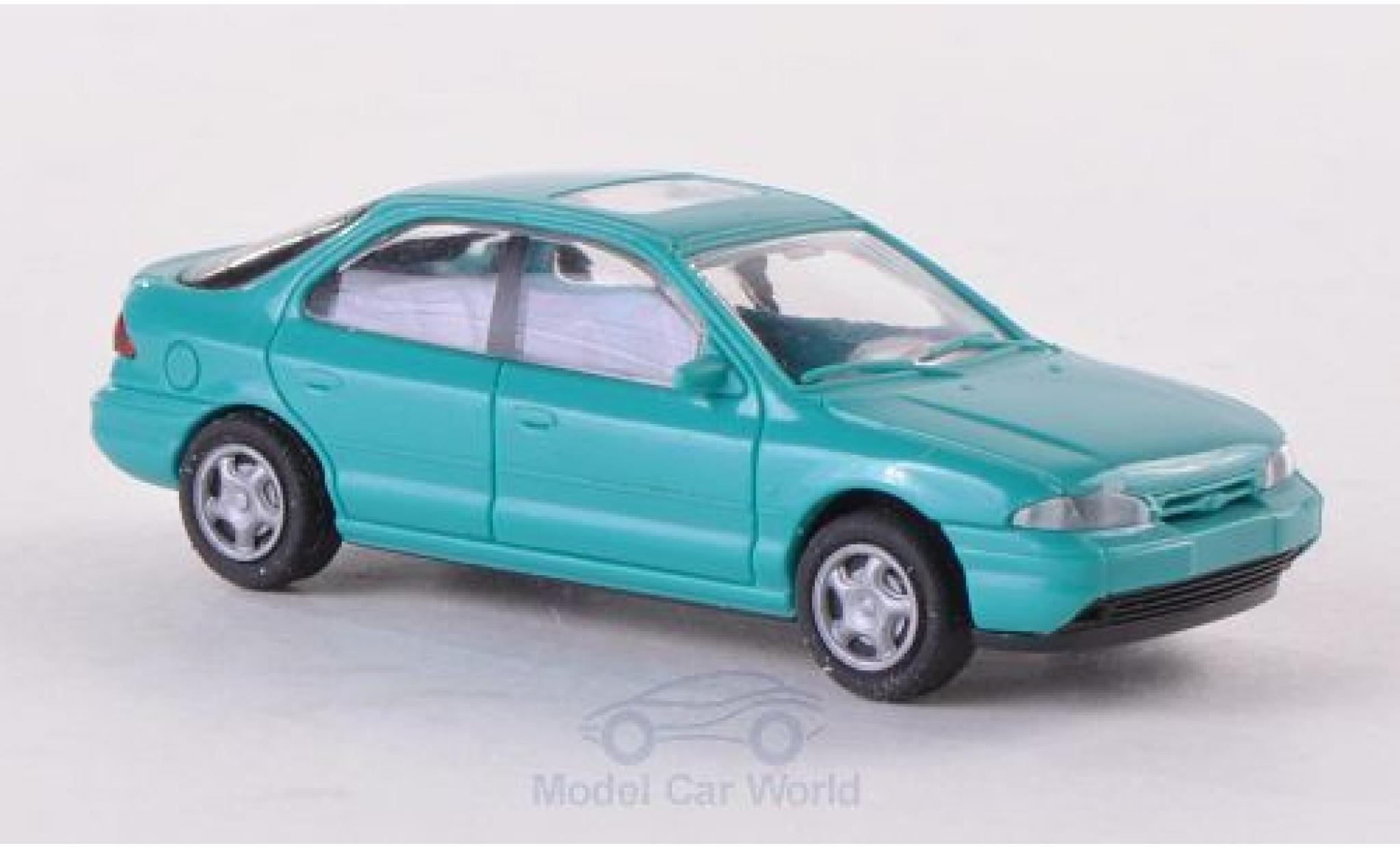 Ford Mondeo 1/87 Rietze MKI Fließheck türkis 1994 ohne Vitrine modellino in miniatura