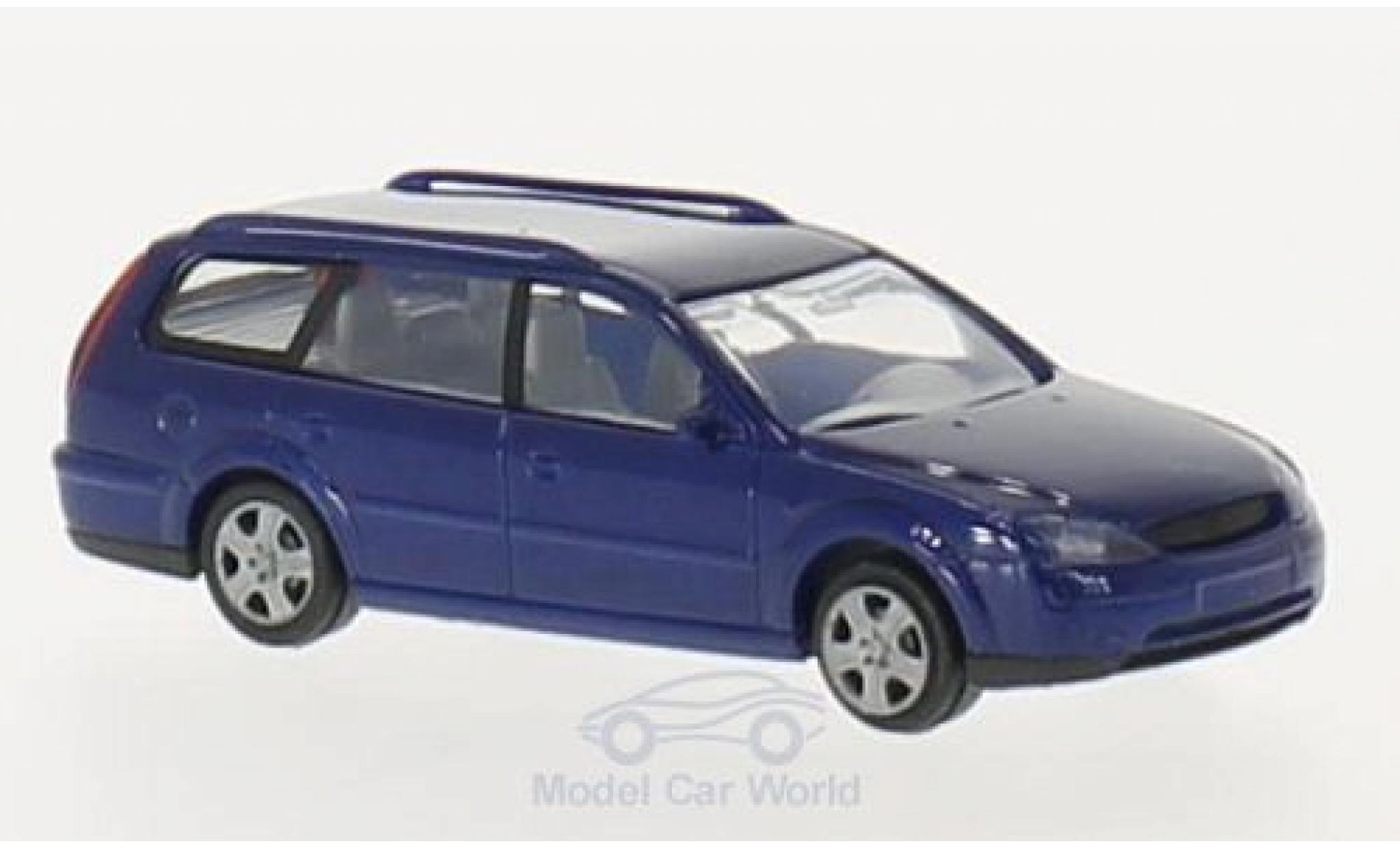Ford Mondeo 1/87 Rietze Turnier blu 2000 modellino in miniatura