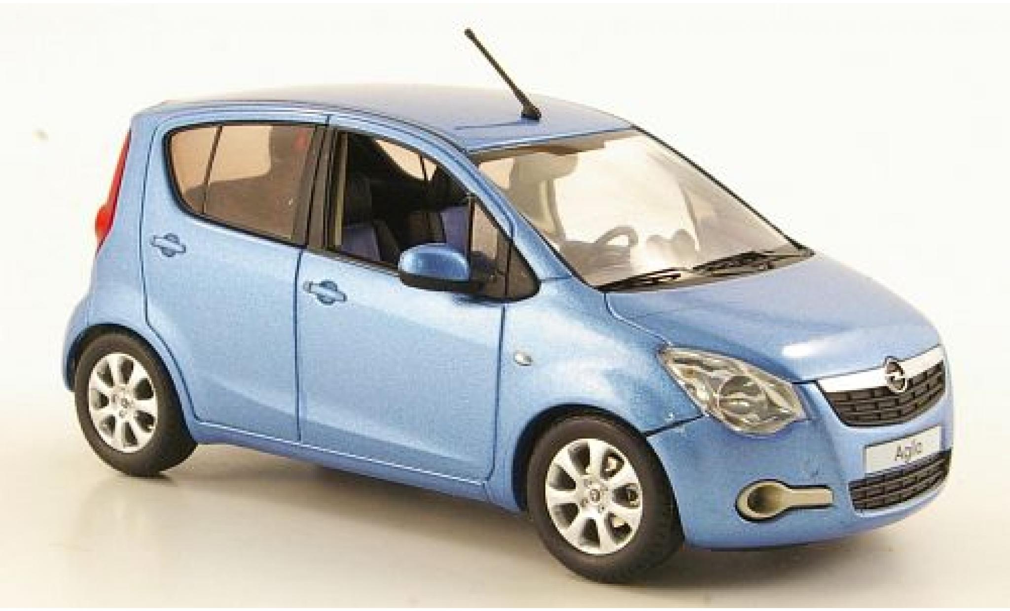 Opel Agila 1/43 Schuco B met.-blu metallico blu 2008 sans Vitrine modellino in miniatura