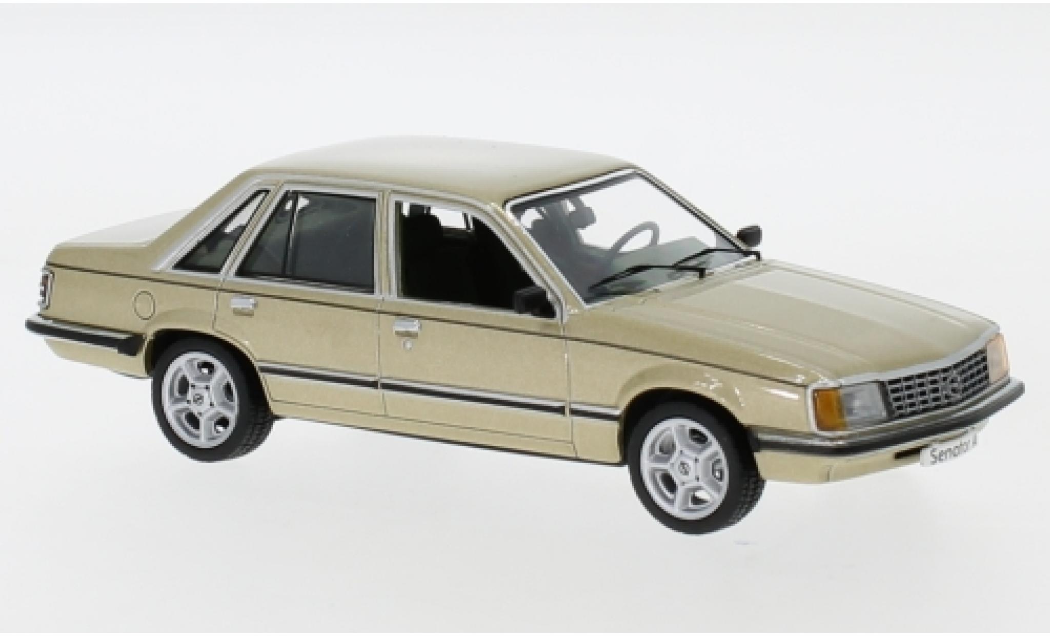 Opel Senator 1/43 Schuco A 2.8 S metallico beige 1978 modellino in miniatura