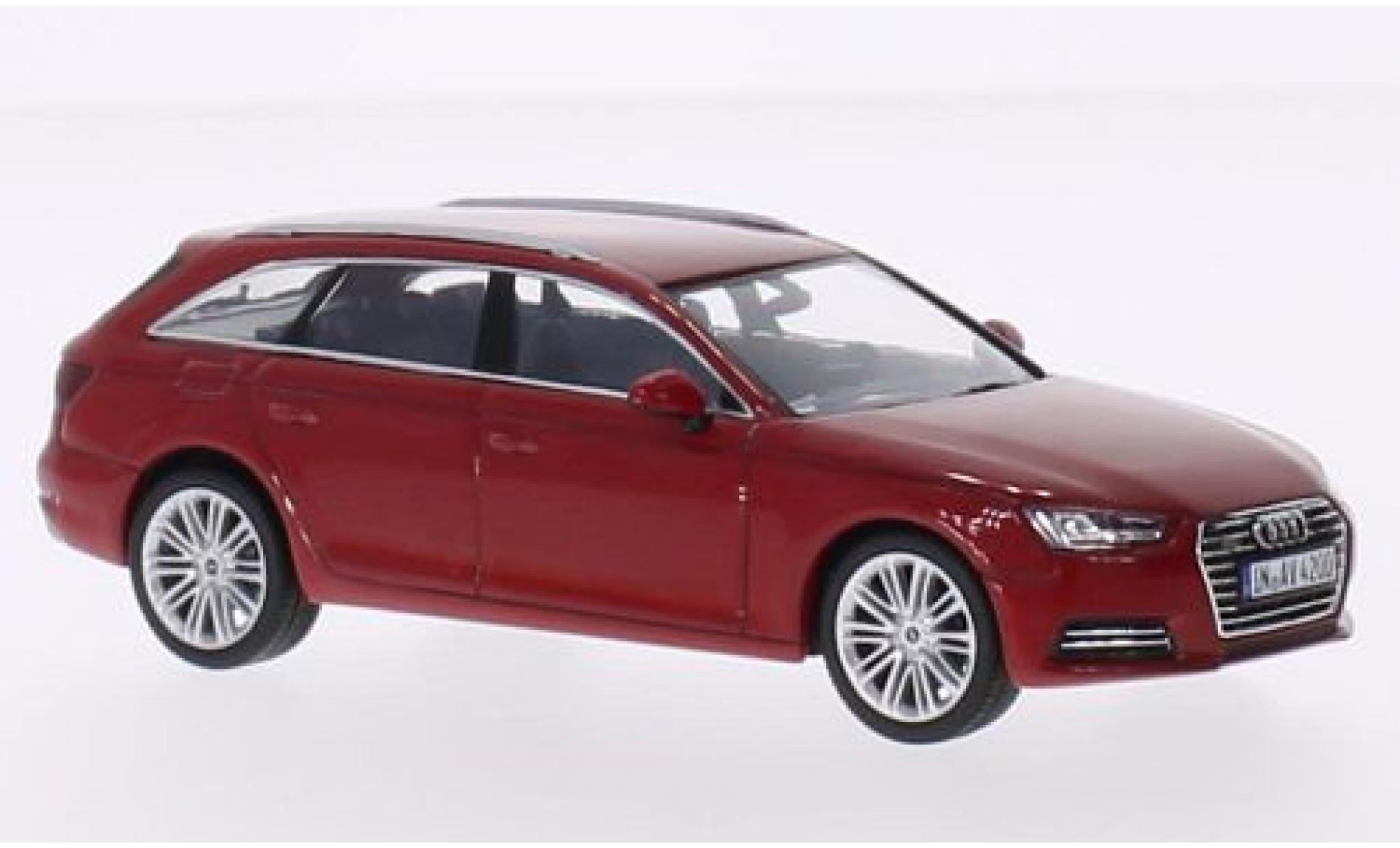 Audi A4 1/43 Spark Avant rosso 2015 modellino in miniatura