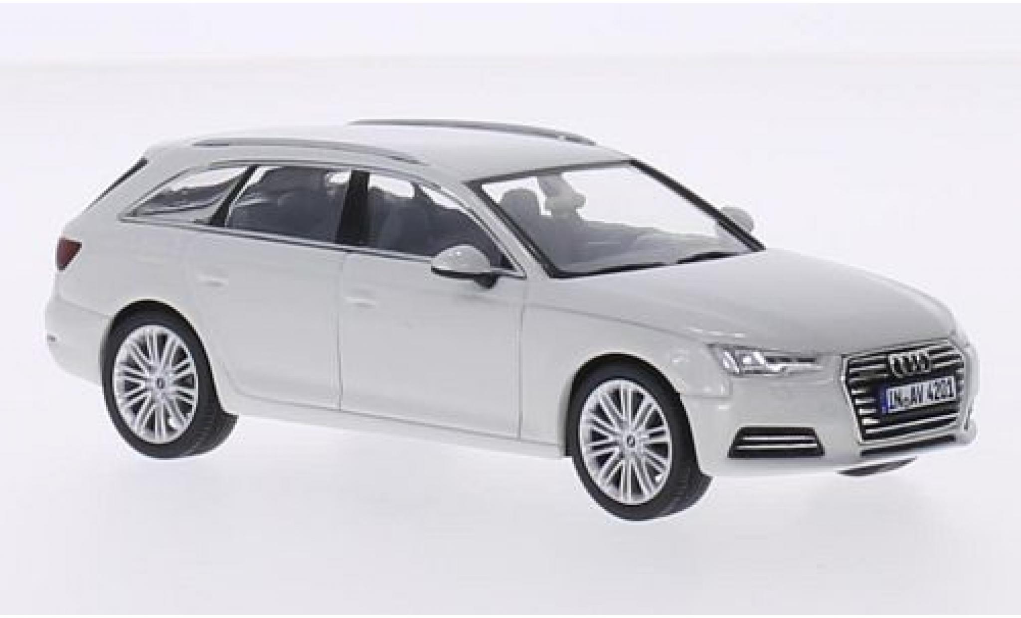 Audi A4 1/43 Spark Avant bianco 2015 modellino in miniatura