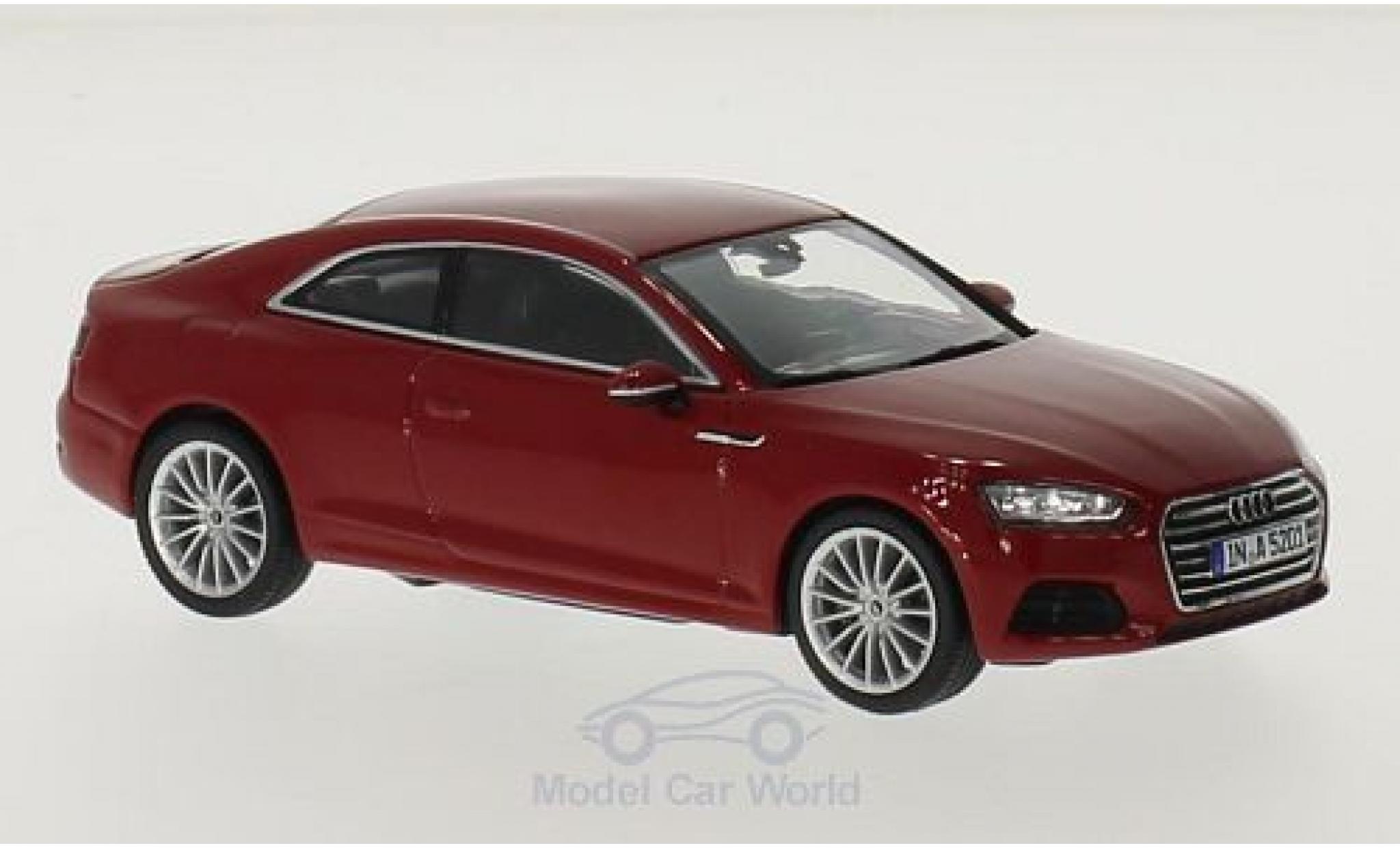 Audi A5 1/43 Spark Coupe rosso 2016 modellino in miniatura