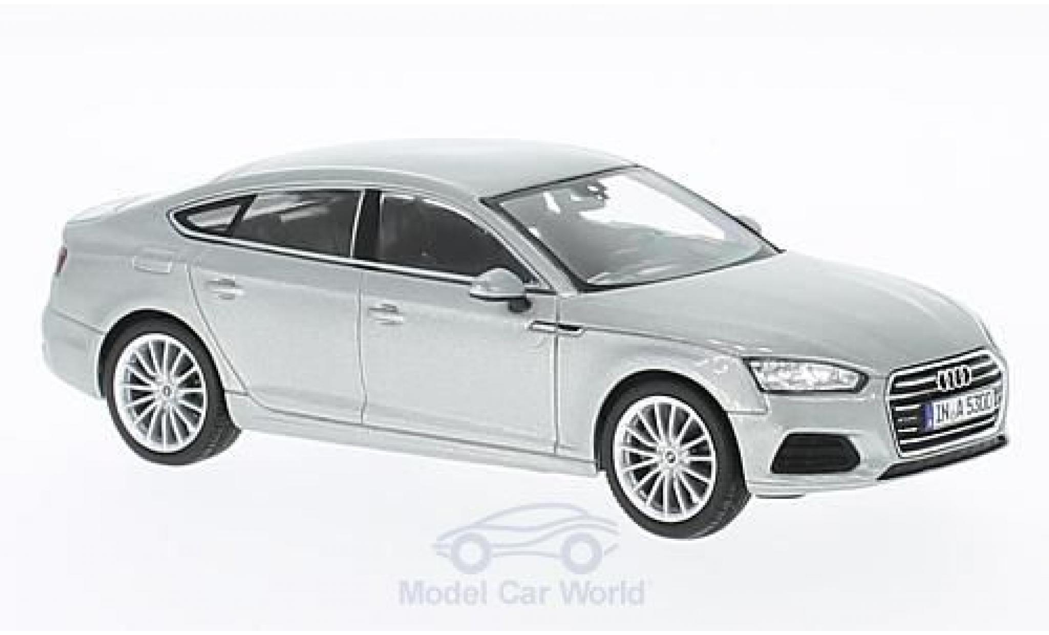 Audi A5 1/43 Spark Sportback grigio 2016 modellino in miniatura