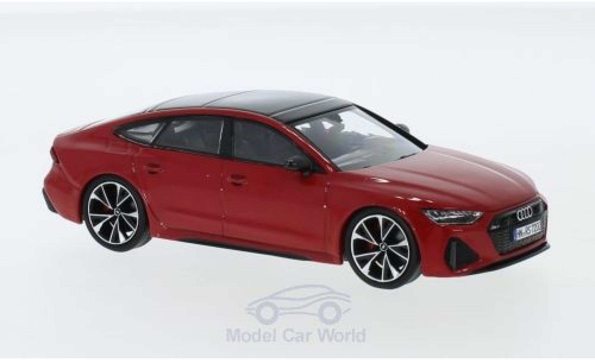 Audi RS7 1/43 Spark Sportback rosso 2019 modellino in miniatura