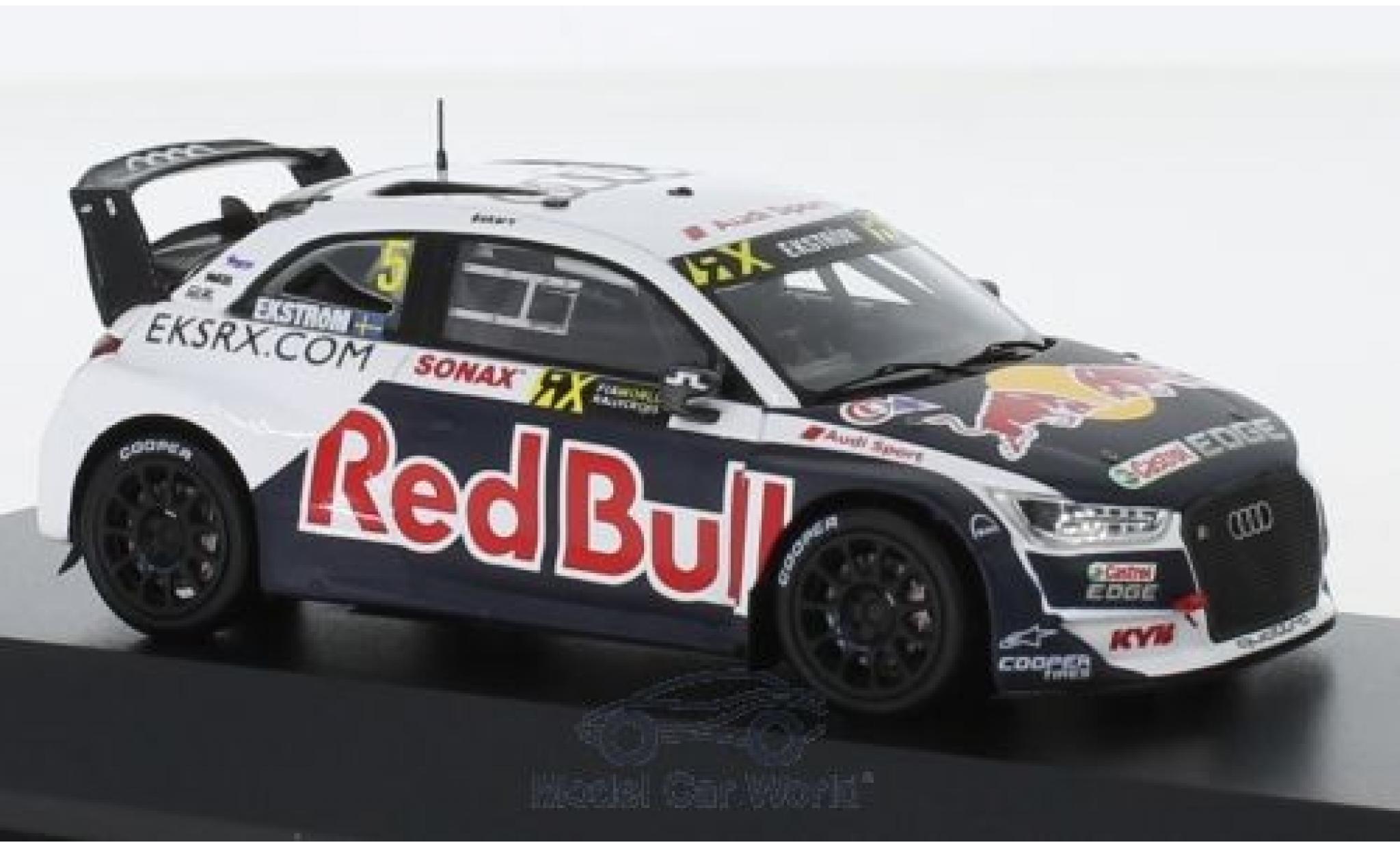 Audi S1 1/43 Spark EKS RX quattro No.5 Red Bull Rallye-Cross WM 2018 M.Ekström modellino in miniatura