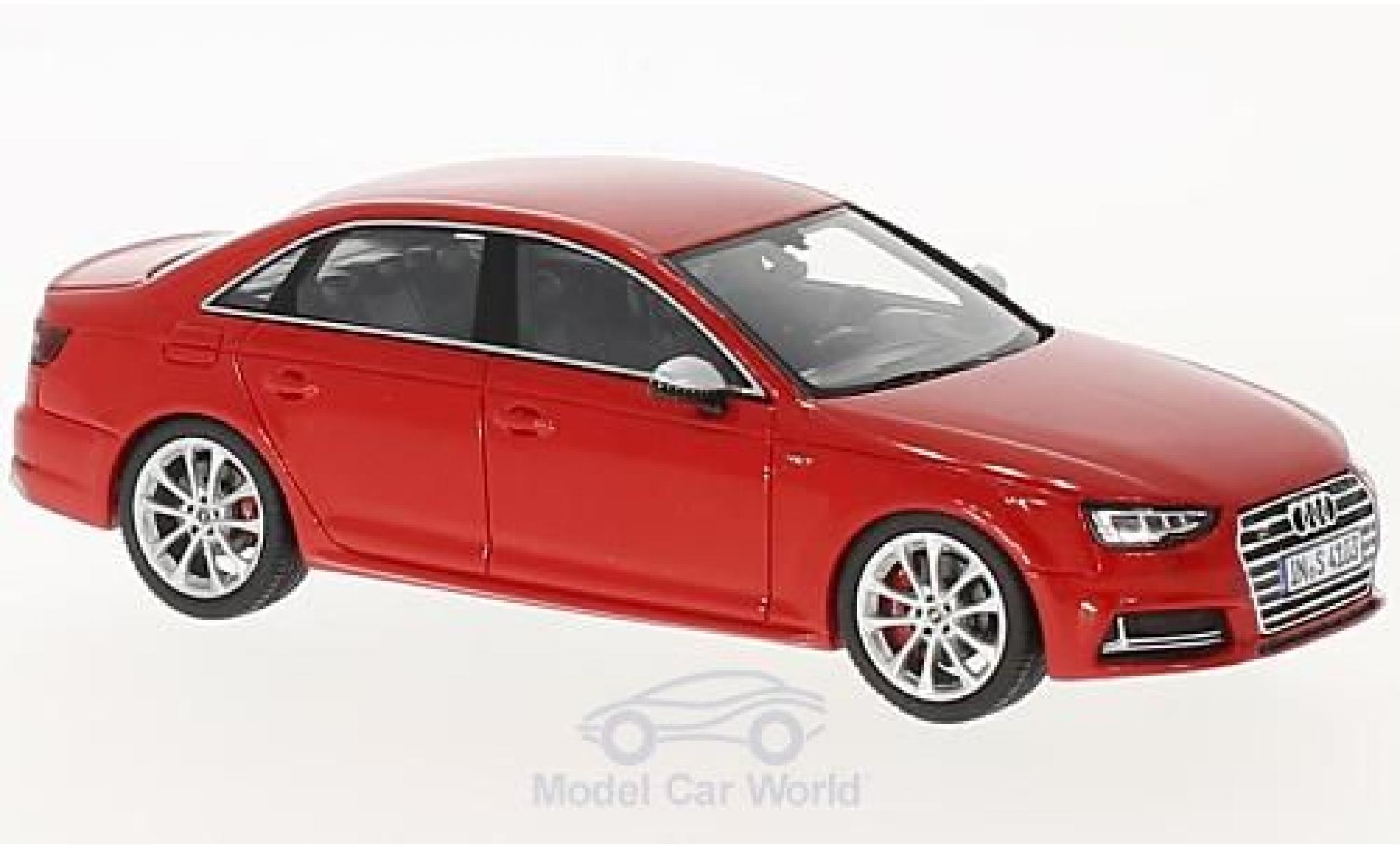 Audi S4 1/43 Spark rosso 2016 modellino in miniatura