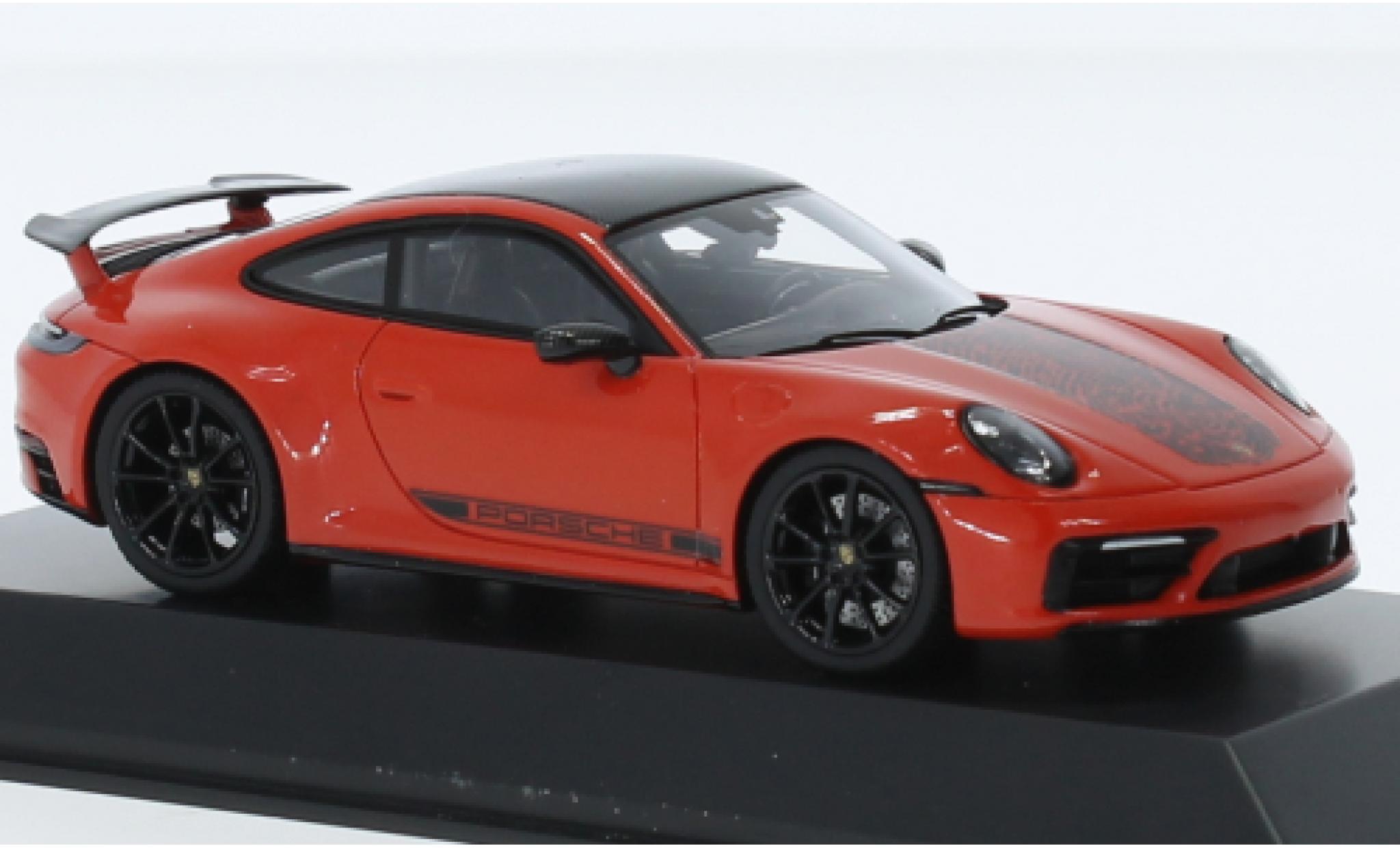 Porsche 992 S 1/43 I Spark 911  Carrera Gijs van Lennep Edition orange modellino in miniatura