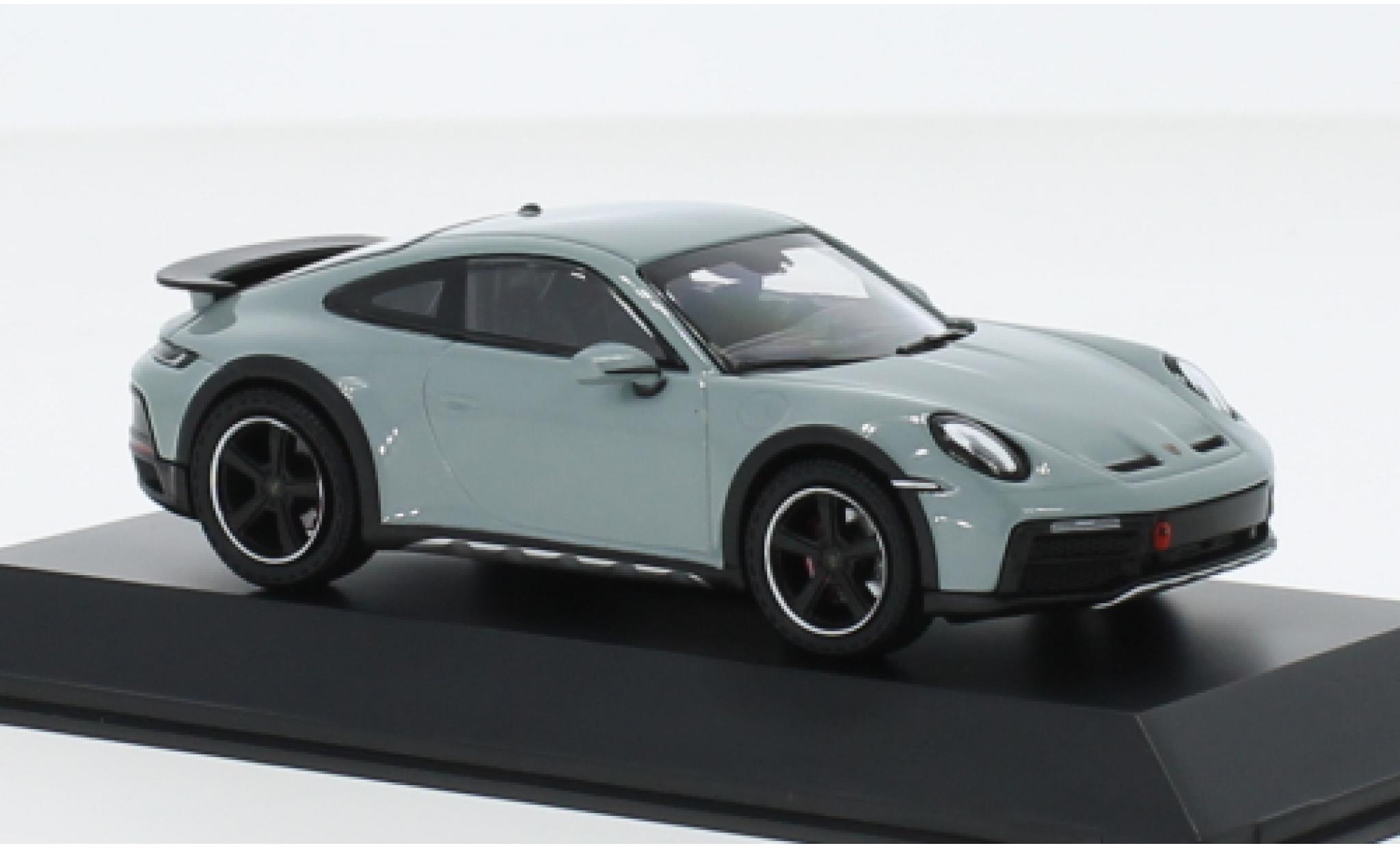 Porsche 992 1/43 I Spark 911  Dakar metallise grigio modellino in miniatura