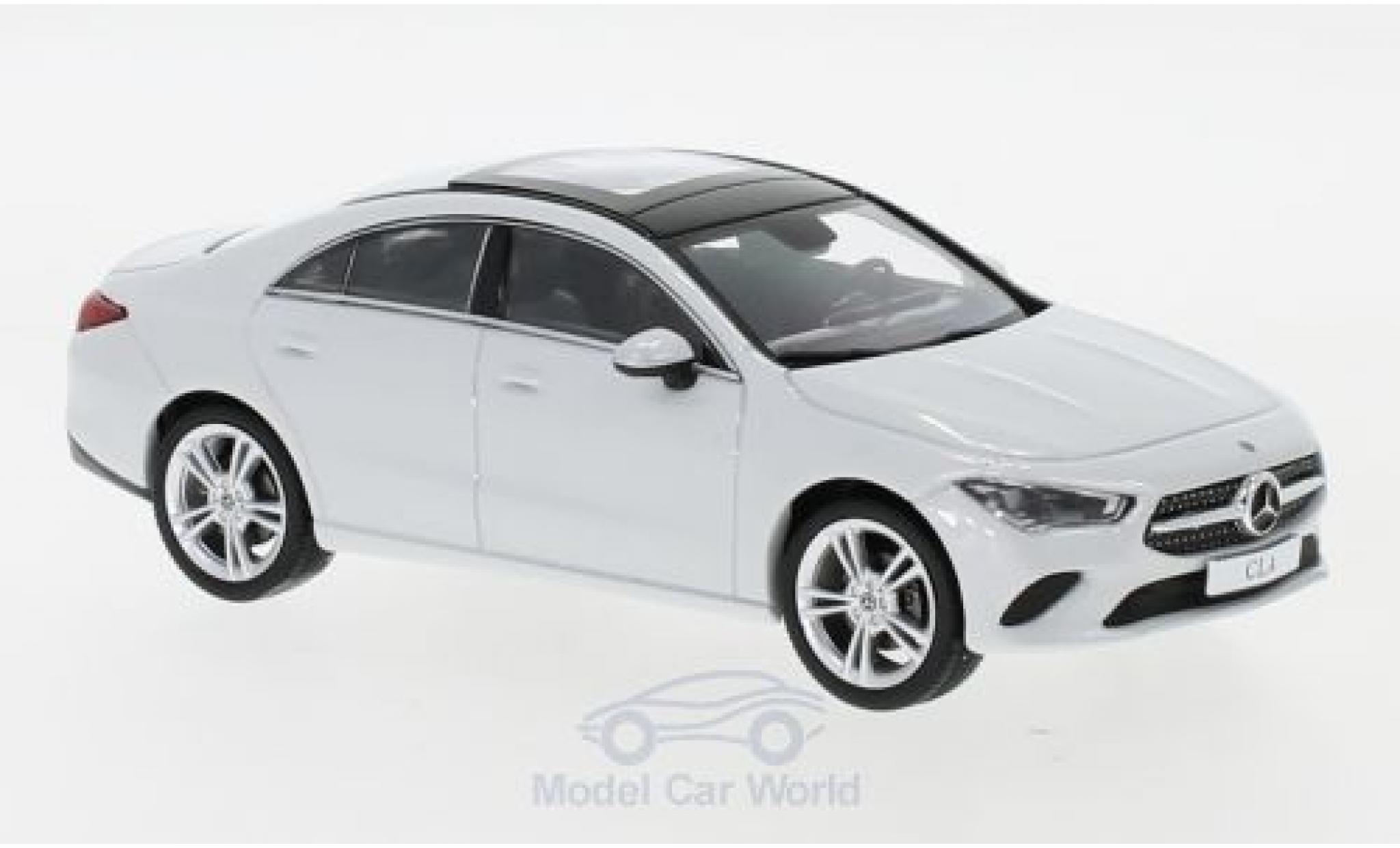 Mercedes CLA 1/43 Spark Coupe (C118) metallico bianco modellino in miniatura