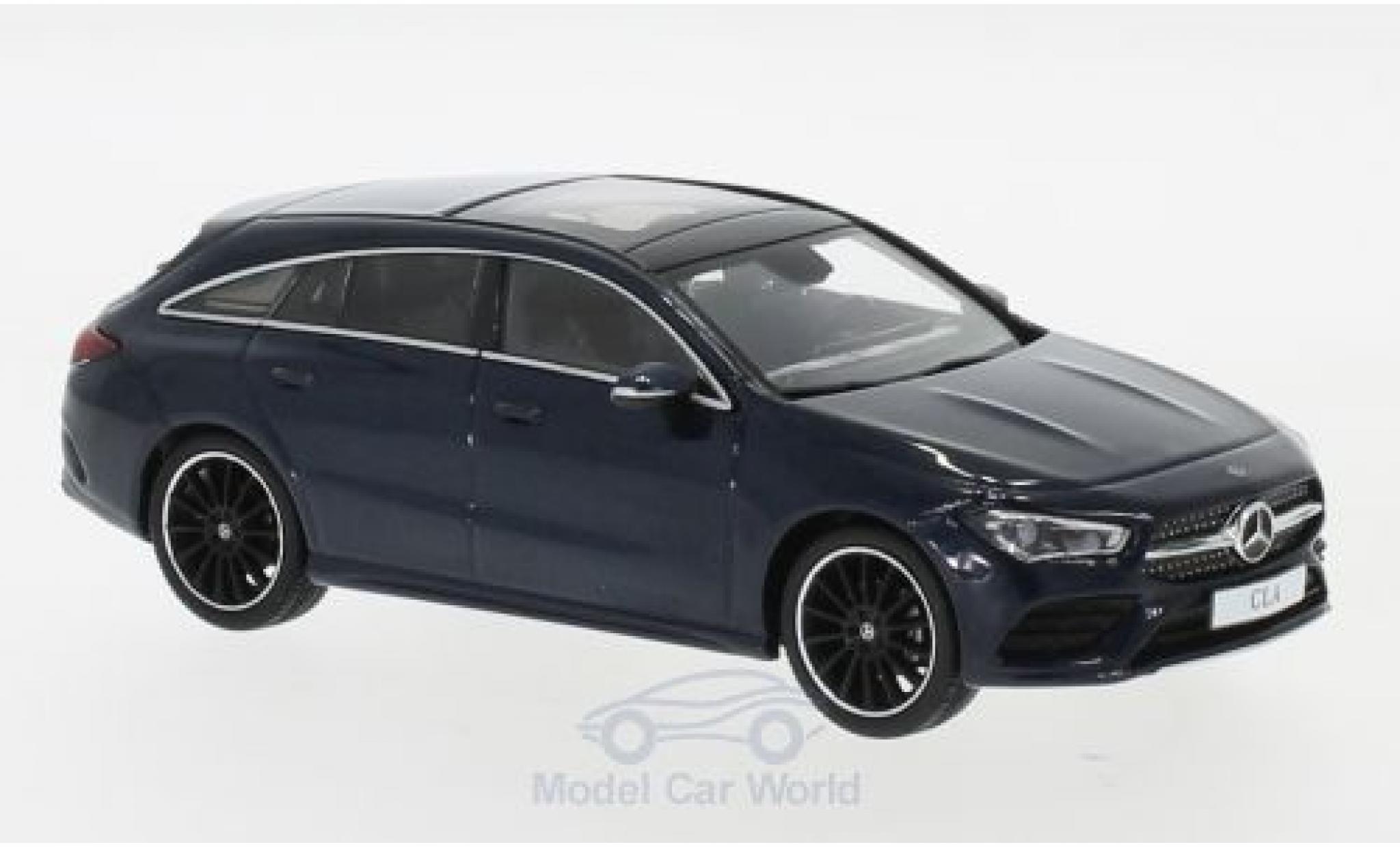 Mercedes CLA 1/43 Spark Shooting Brake metallico blu 2019 modellino in miniatura