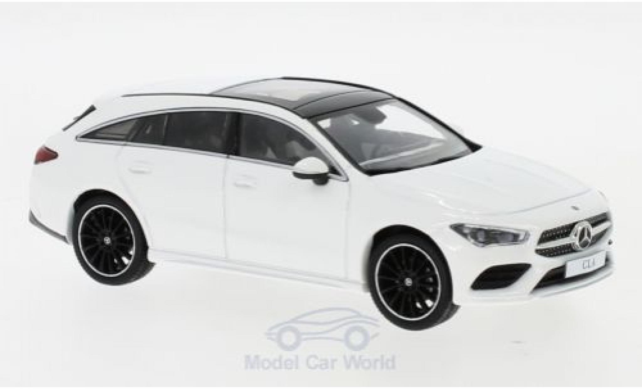Mercedes CLA 1/43 Spark Shooting Brake bianco 2019 modellino in miniatura