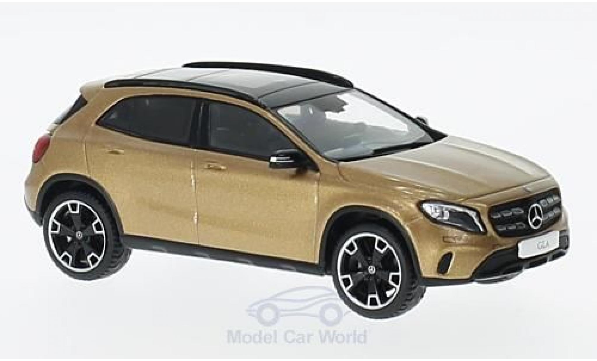 Mercedes Classe GLA 1/43 Spark GLA (X 156) Mopf metallico marroneee modellino in miniatura