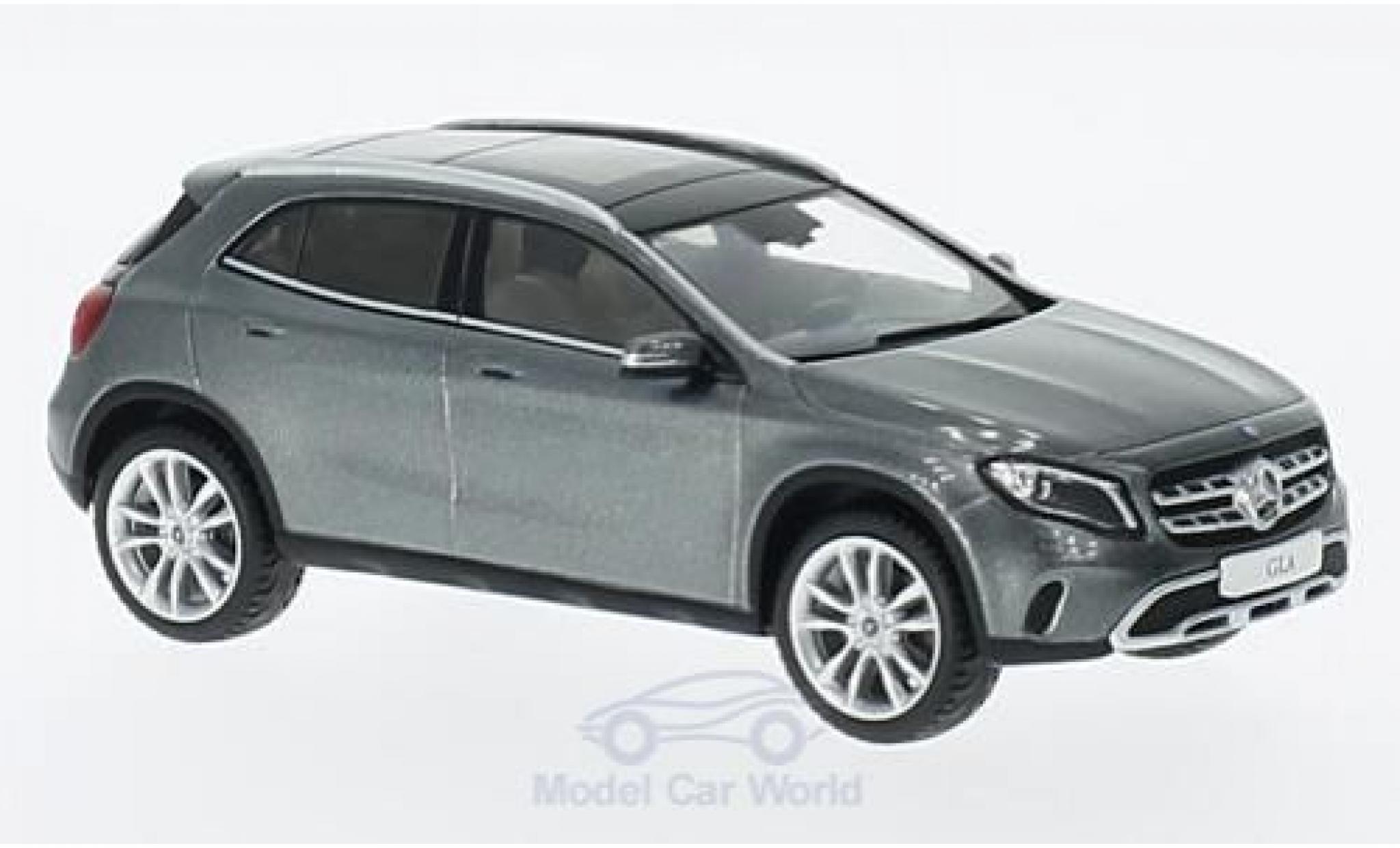 Mercedes Classe GLA 1/43 Spark GLA (X 156) Mopf metallico grigio modellino in miniatura