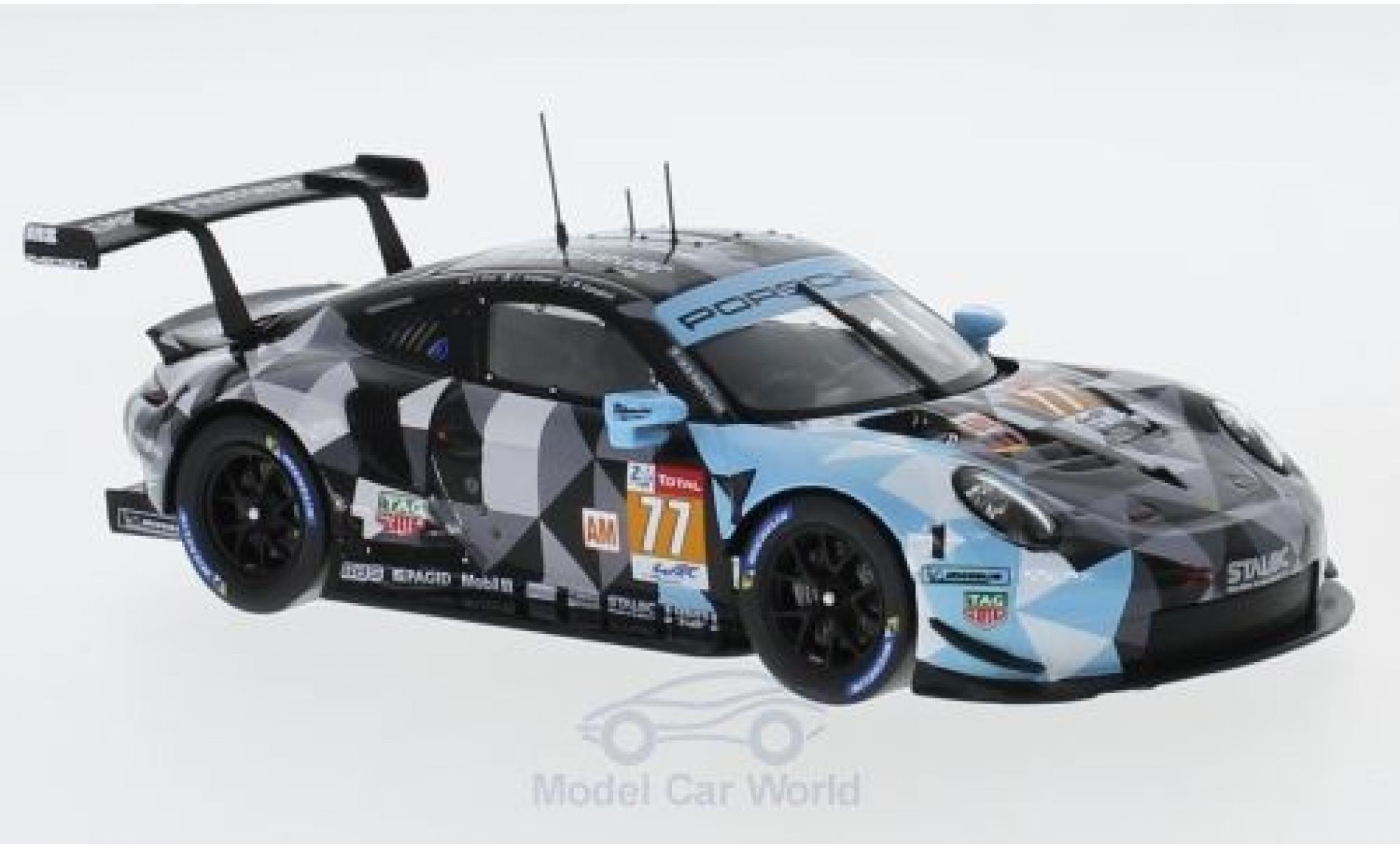 Porsche 991 RSR 1/43 Spark 911 ( II) RSR No.77 Dempsey Prossoon Racing WEC 2018 C.Ried/J.Andlauer/M.Campbell modellino in miniatura