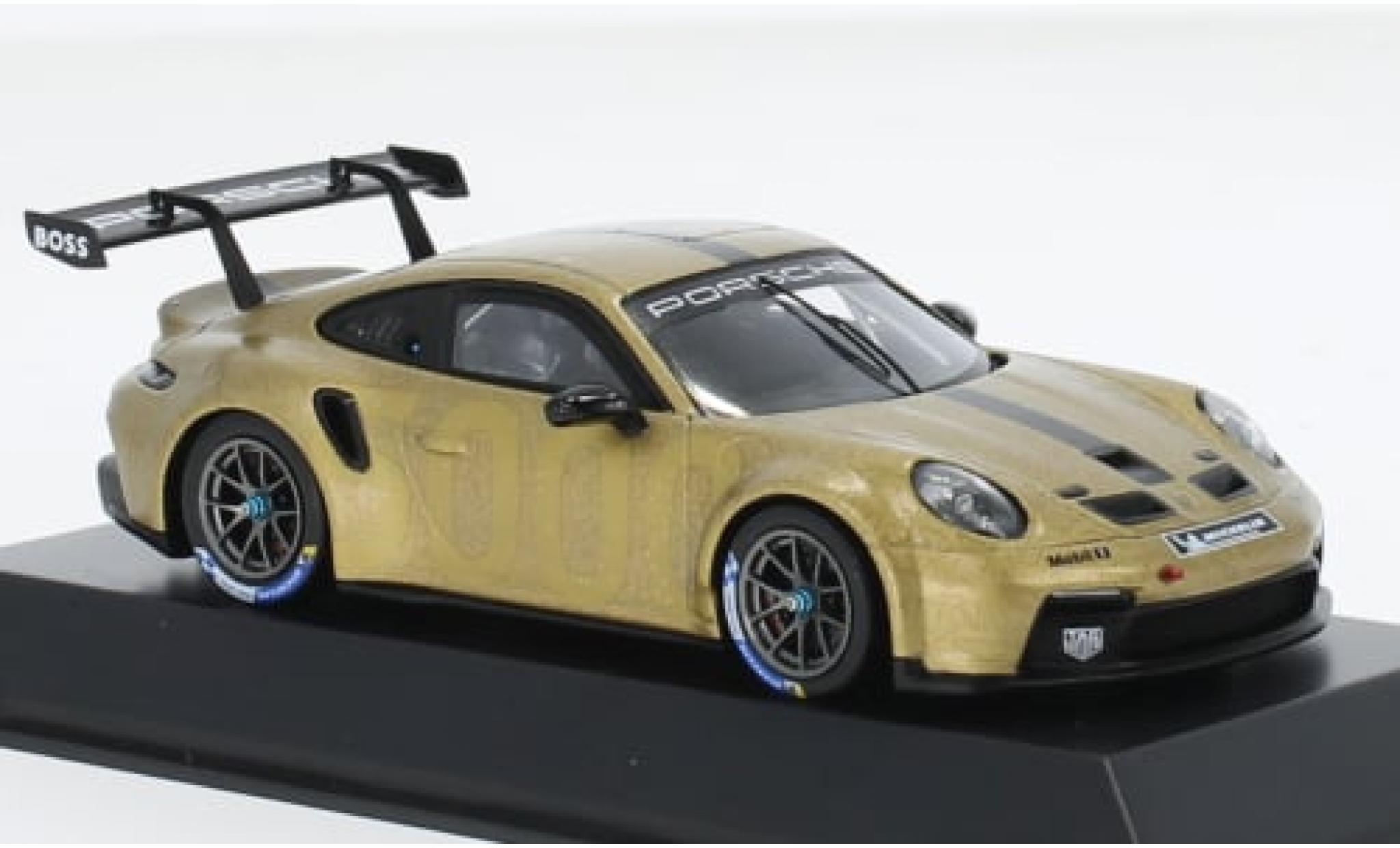 Porsche 992 GT3 1/43 I Spark 911  Cup 5000 matt-gold 2022 1:43 modellino in miniatura
