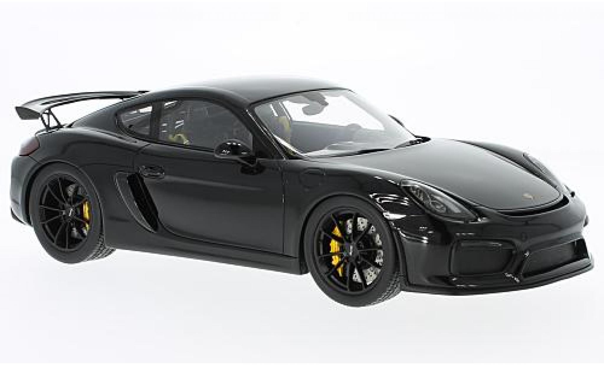 Porsche Cayman GT4 1/18 Spark GT4 nero modellino in miniatura