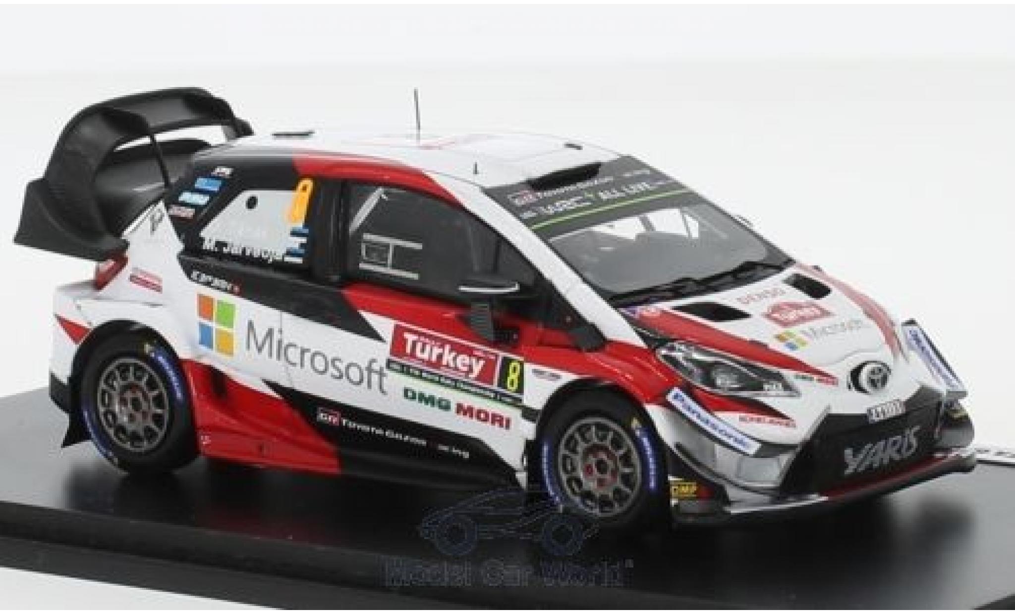 Toyota Yaris 1/43 Spark WRC No.8 Gazoo Racing Rallye WM Rally Türkei 2018 O.Tänak/M.Jarveoja modellino in miniatura