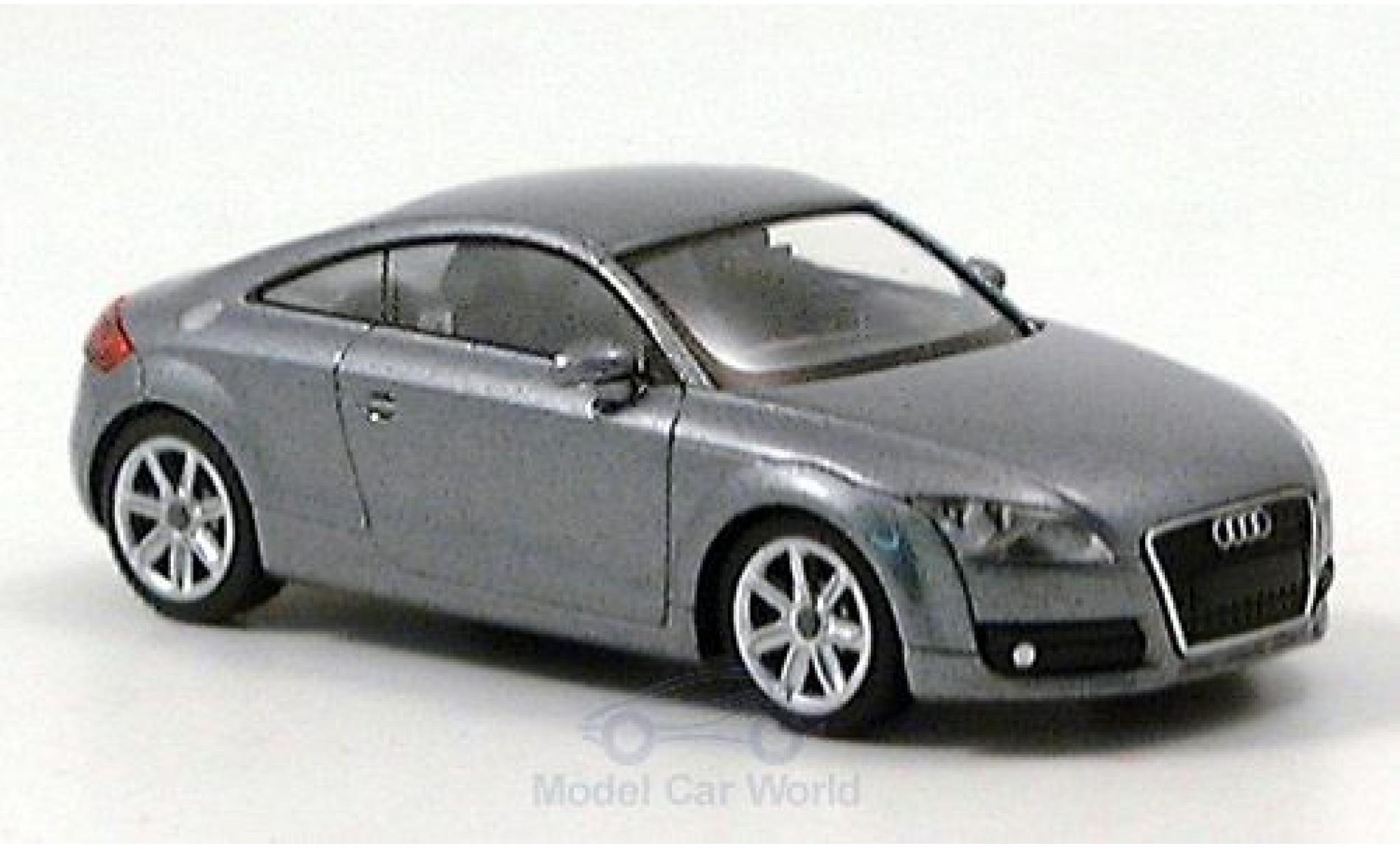 Audi TT coupe 1/87 Wiking Coupe metallico grigio 2006 modellino in miniatura