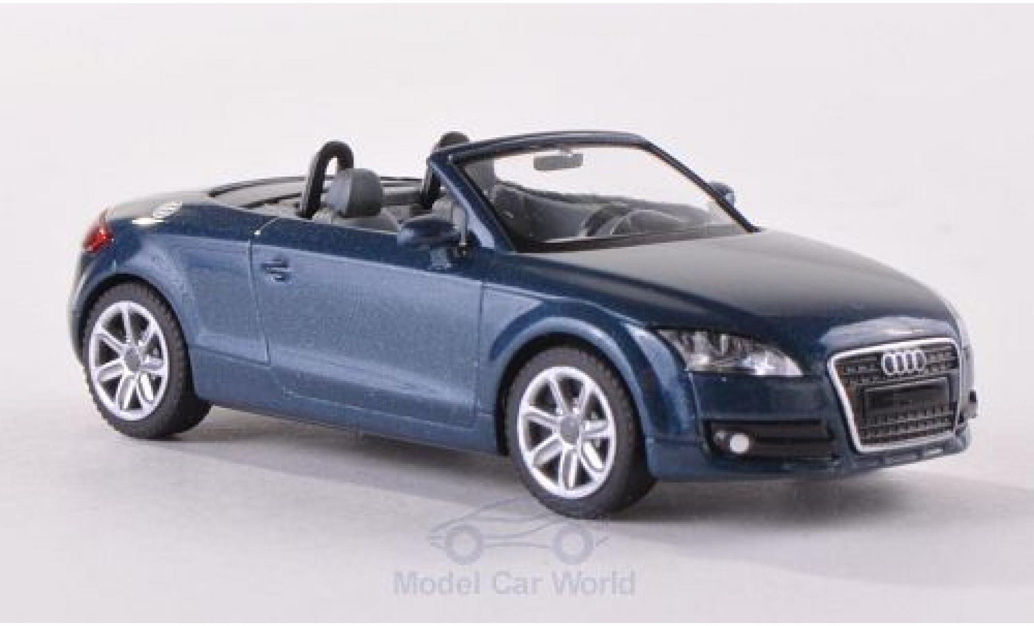 Audi TT 1/87 Wiking Roadster (8J) metallico blu 2007 modellino in miniatura