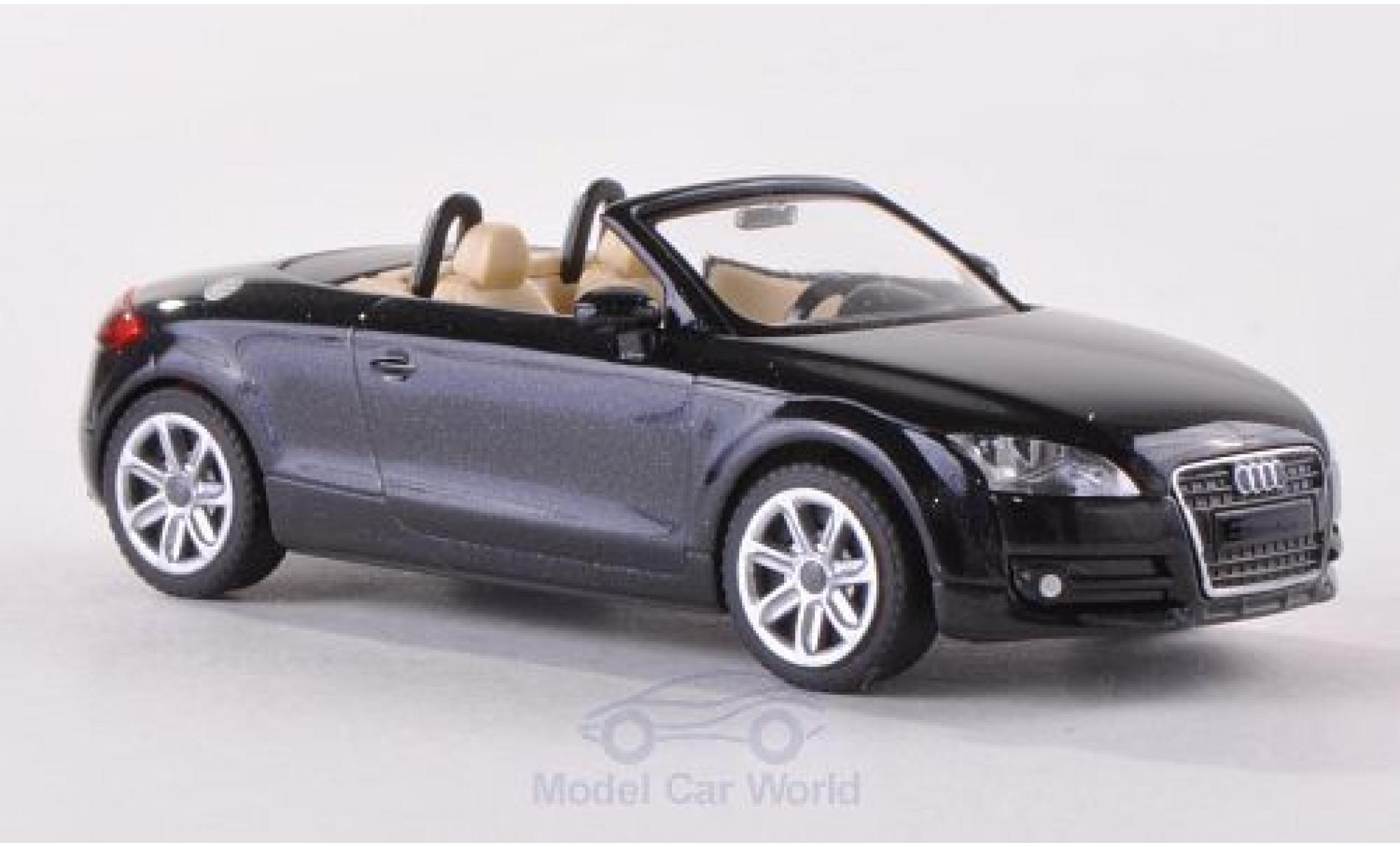 Audi TT 1/87 Wiking Roadster (8J) metallico nero 2007 modellino in miniatura
