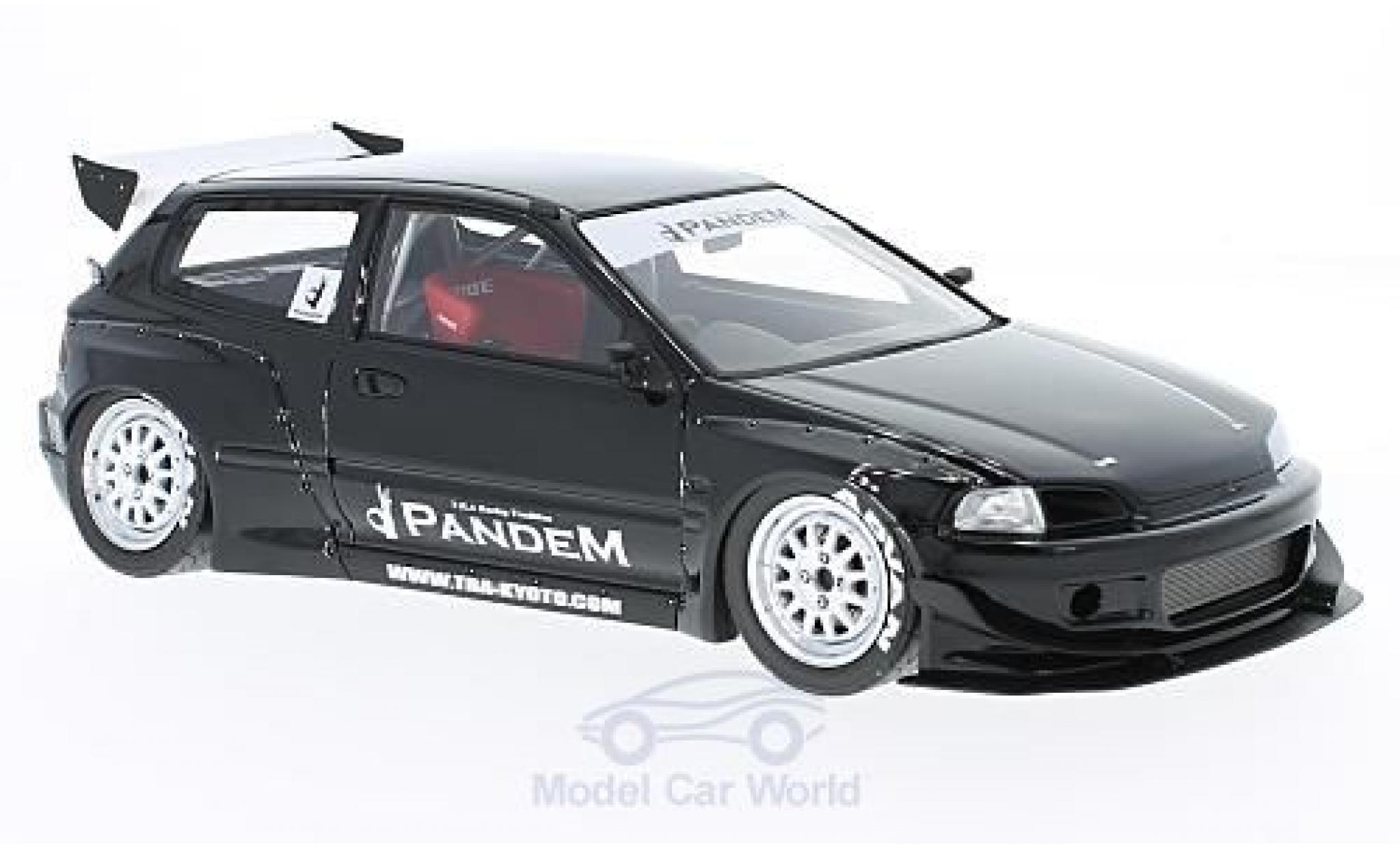 Honda Civic 1/18 Ignition Model (EG6) by Pandem nero RHD modellino in miniatura