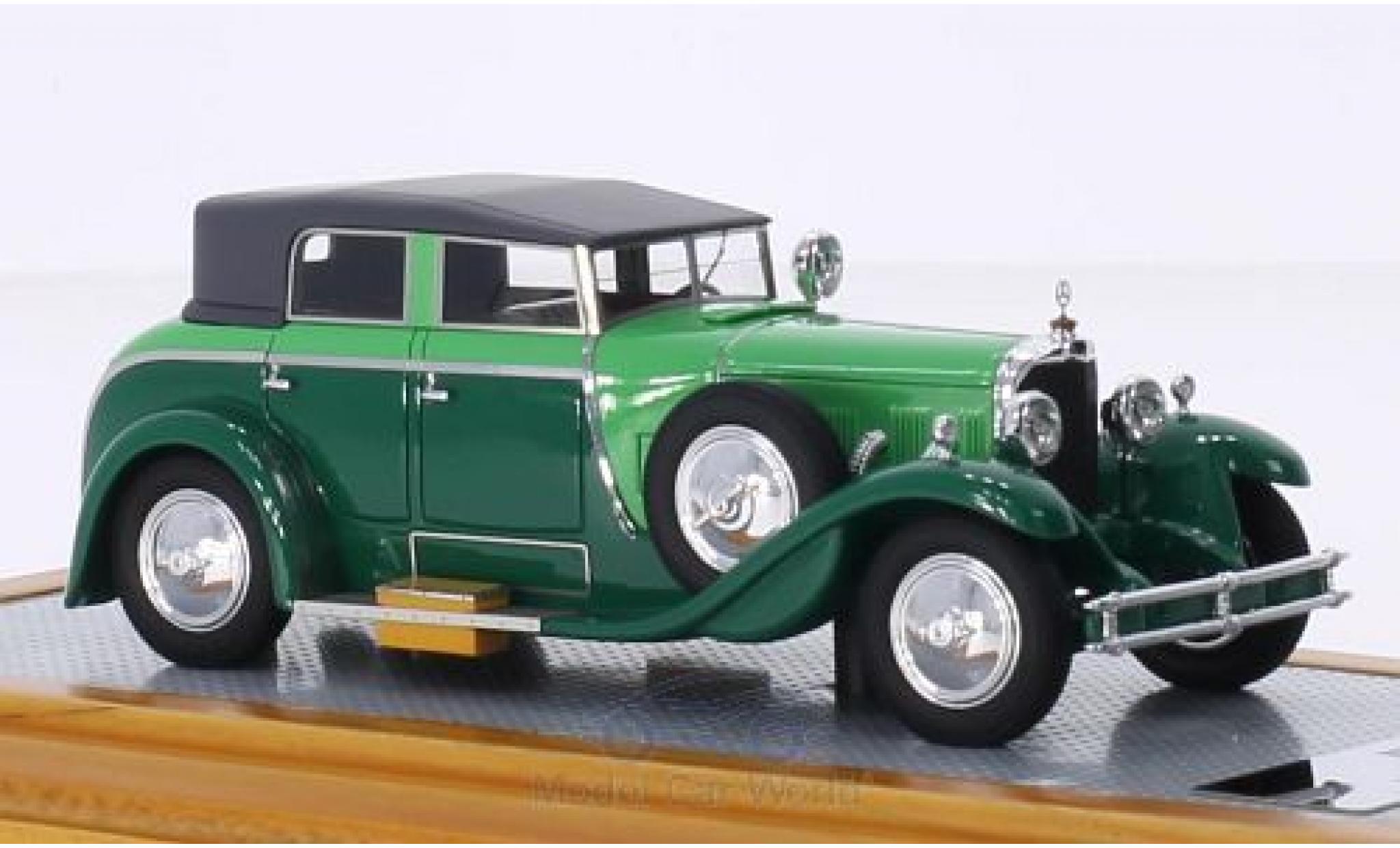 Mercedes Classe S 1/43 Ilario 630K Saoutchik Torpedo Transformable verde/verde 1932 modellino in miniatura