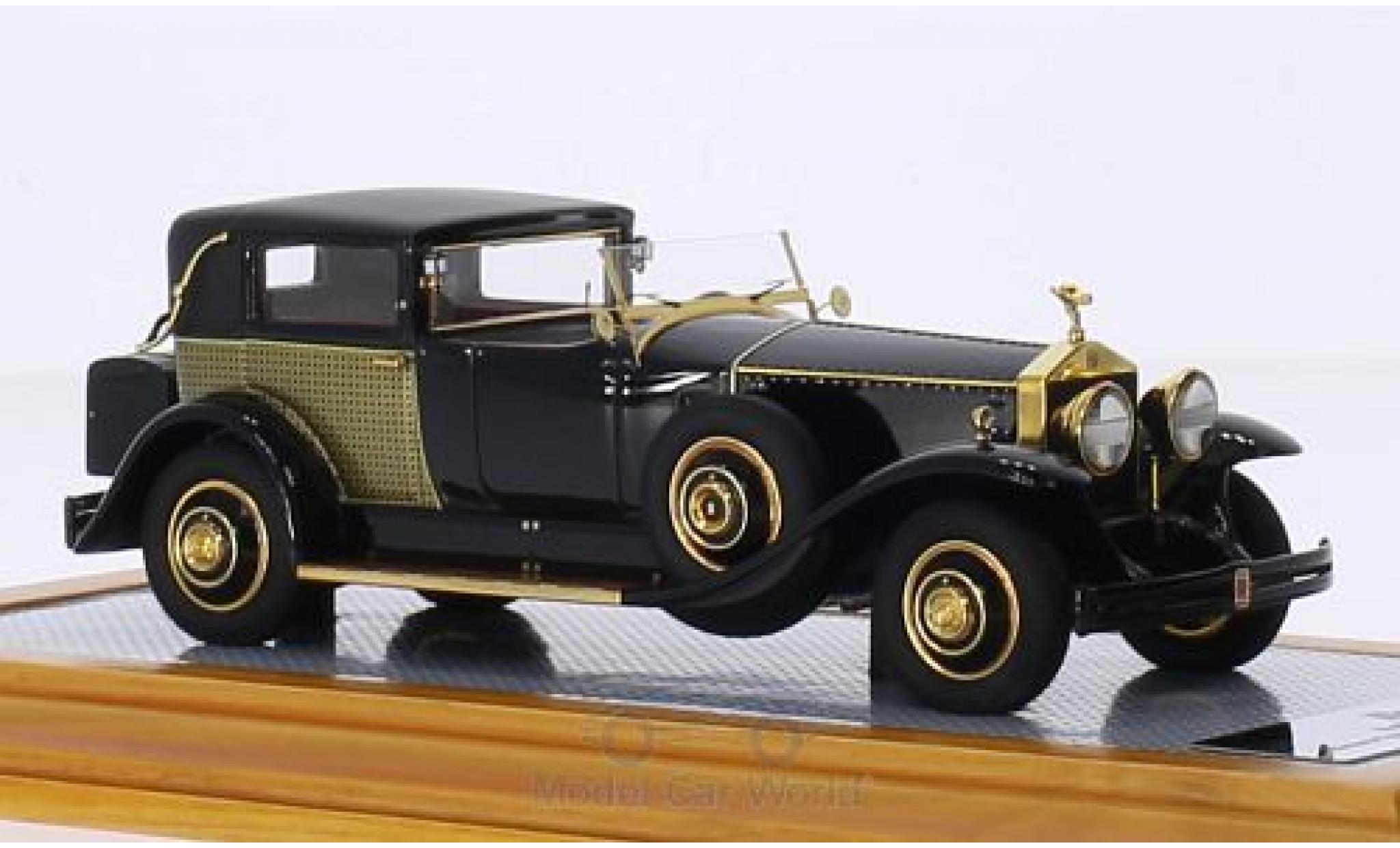 Rolls Royce Phantom 1/43 Ilario I Riviera Town Brougham Brewster nero/Dekor RHD 1929 snS390LR modellino in miniatura