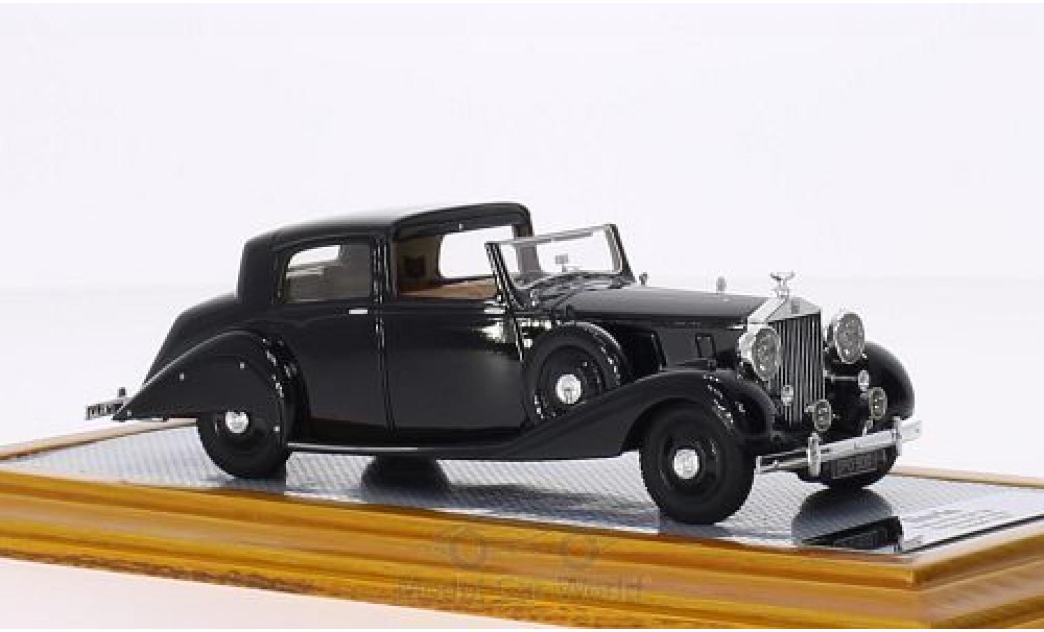 Rolls Royce Phantom 1/43 Ilario III Sedanca De Ville Hooper nero RHD 1937 sn 3CP130 modellino in miniatura