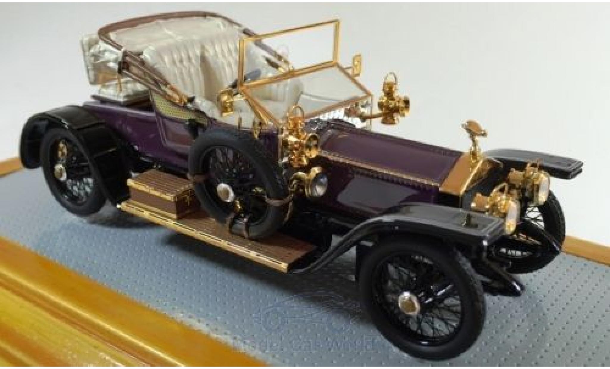 Rolls Royce Silver Ghost 1/43 Ilario Balloon Car porpora/nero RHD 1910 sn1513 modellino in miniatura