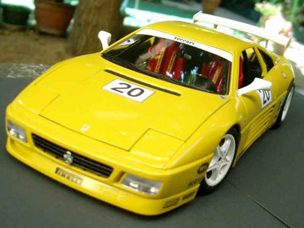 Ferrari 348 TB 1/18 Burago TB race car tuning modellino in miniatura