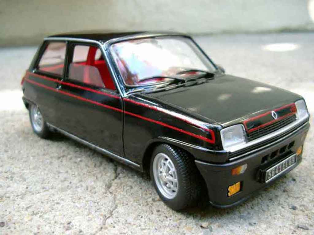 Renault 5 Alpine 1/18 Solido Alpine turbo nero modellino in miniatura