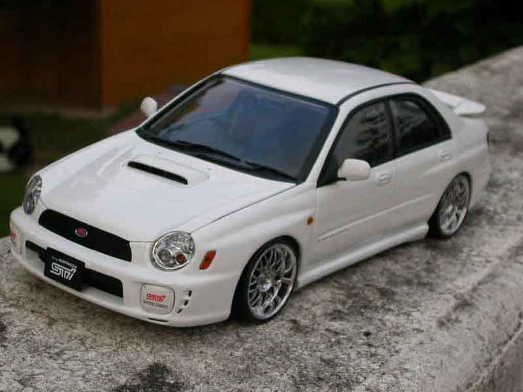 Subaru Impreza WRX 1/18 Autoart STI WRX jantes roja tuning modellino in miniatura