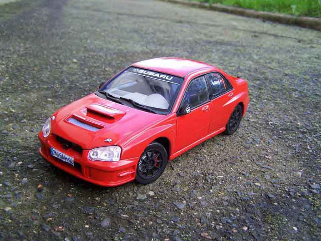Subaru Impreza WRX 1/18 Solido WRX 2005 rosso jdm tuning modellino in miniatura