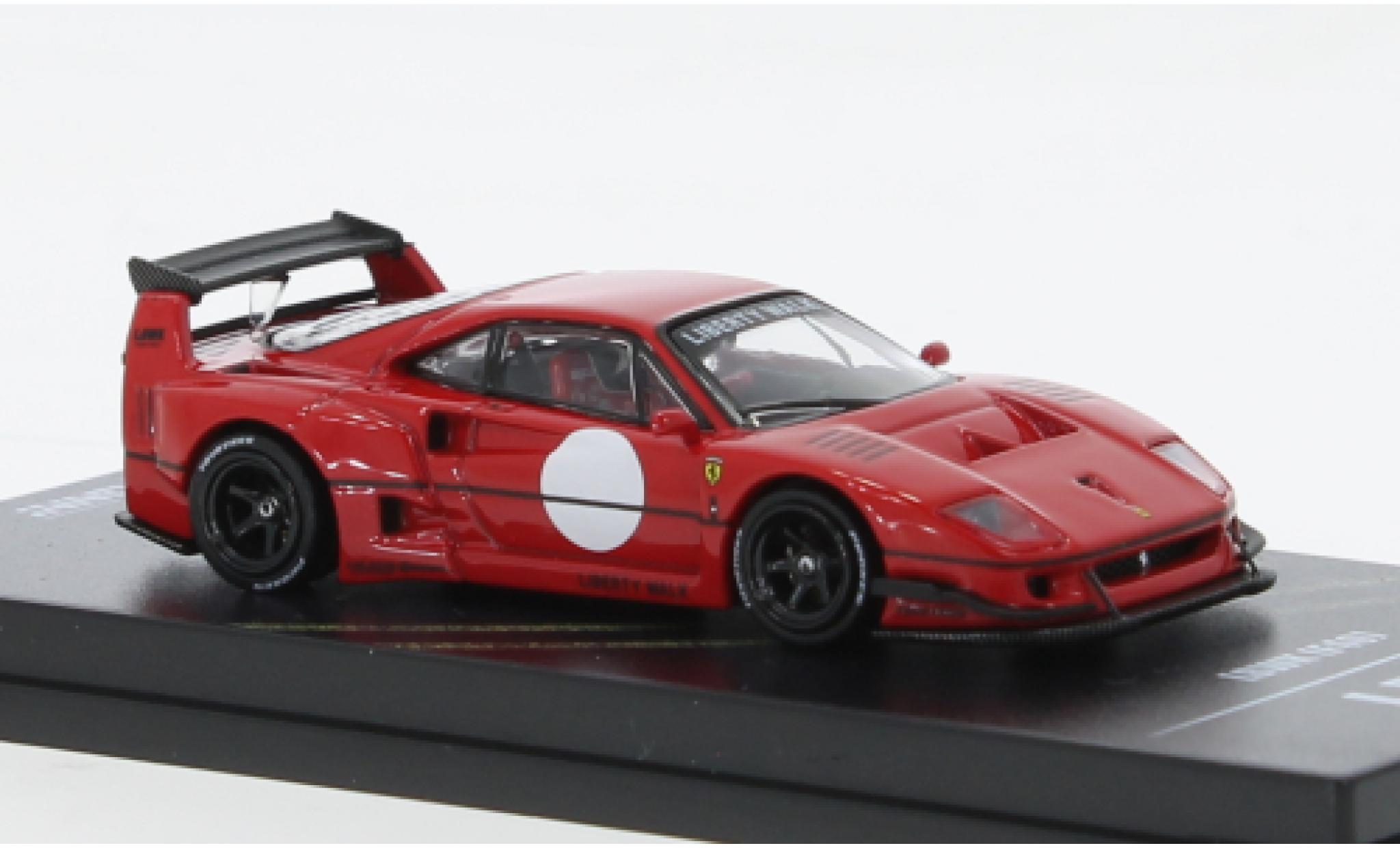 Ferrari F40 1/64 INNO64 LBWK rosso modellino in miniatura