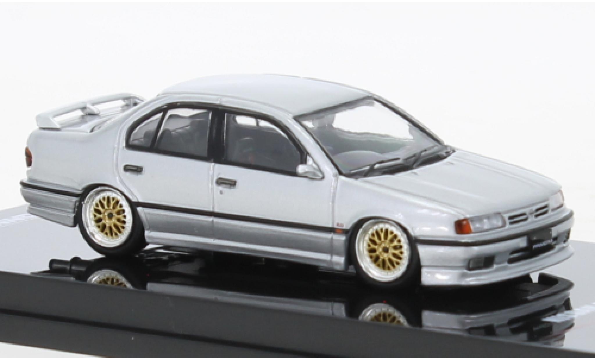 Nissan Primera 1/64 INNO64 (P10) grigio RHD modellino in miniatura