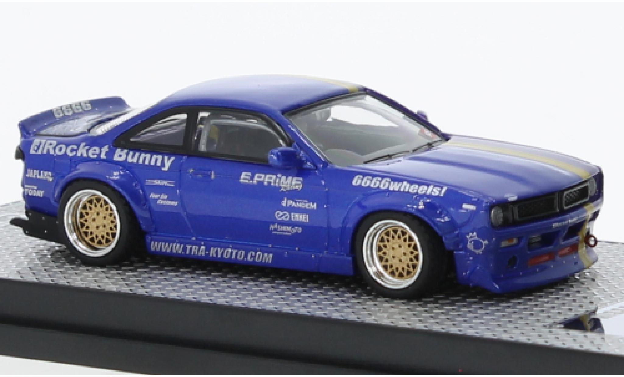 Nissan Silvia 1/64 INNO64 (S14) Rocket Bunny blu/lila RHD Tomonori Idekawa modellino in miniatura