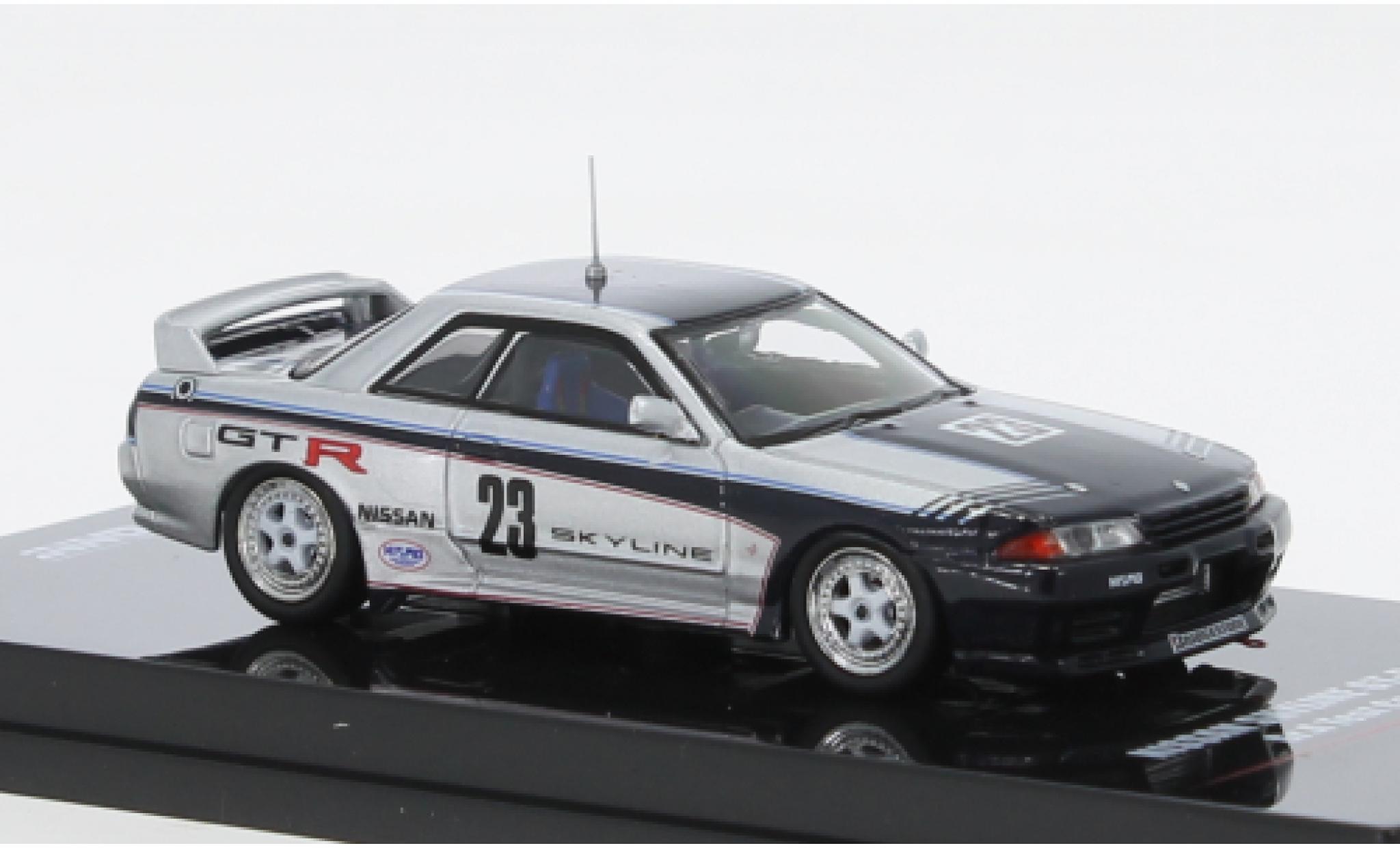Nissan Skyline 1/64 INNO64 GT-R (R32) Gr.A d/blu foncé RHD modellino in miniatura