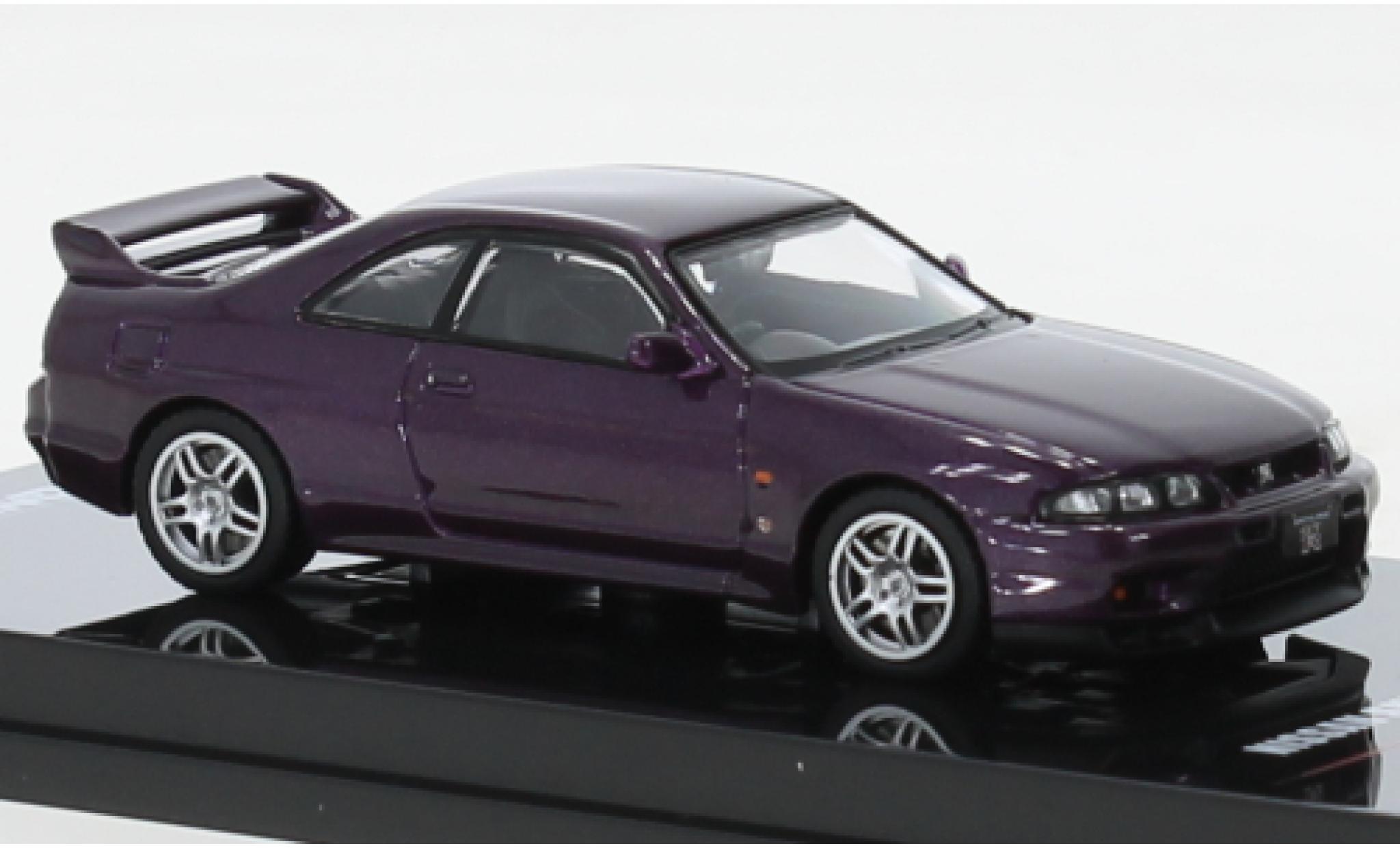 Nissan Skyline 1/64 INNO64 GT-R (R33) metallise porpora RHD modellino in miniatura