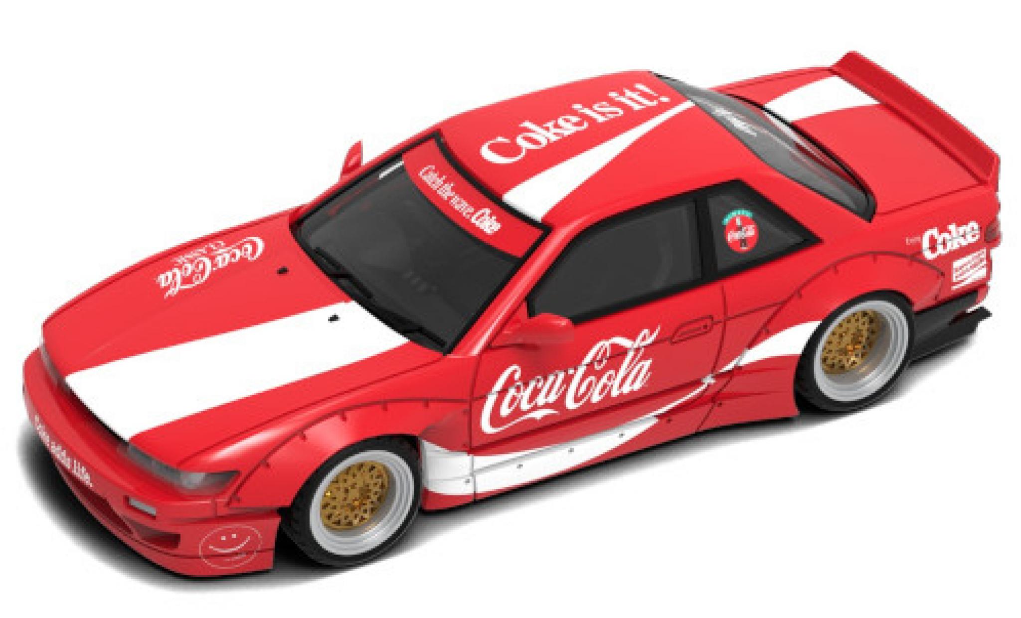 Nissan Silvia 1/64 INNO64 (S13) Rocket Bunny V2 RHD Coca-Cola modellino in miniatura