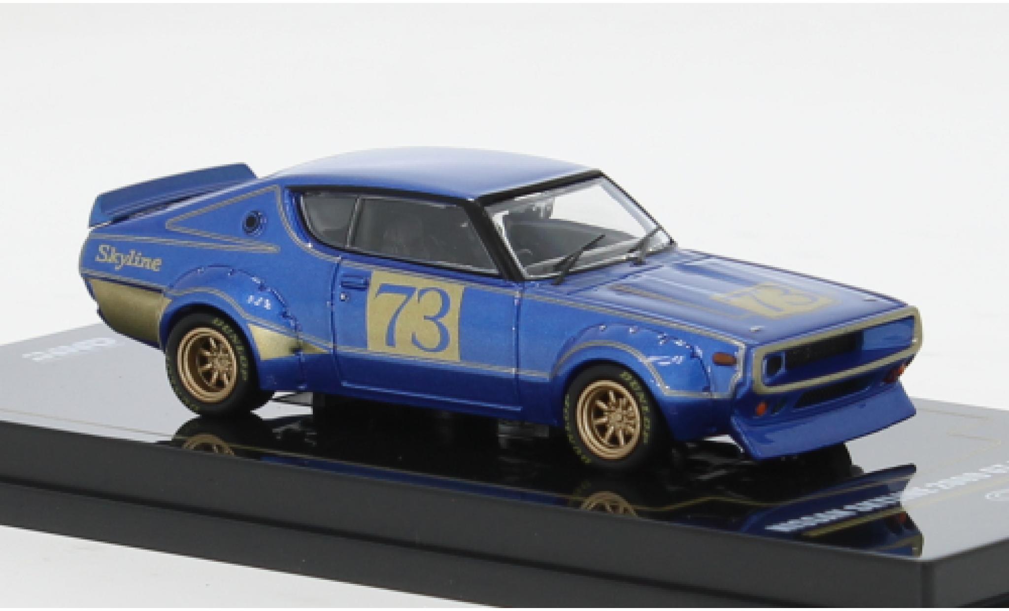 Nissan Skyline 1/64 INNO64 2000 GT-R (KPGC110) blau/gold 1972 1:64 modellino in miniatura
