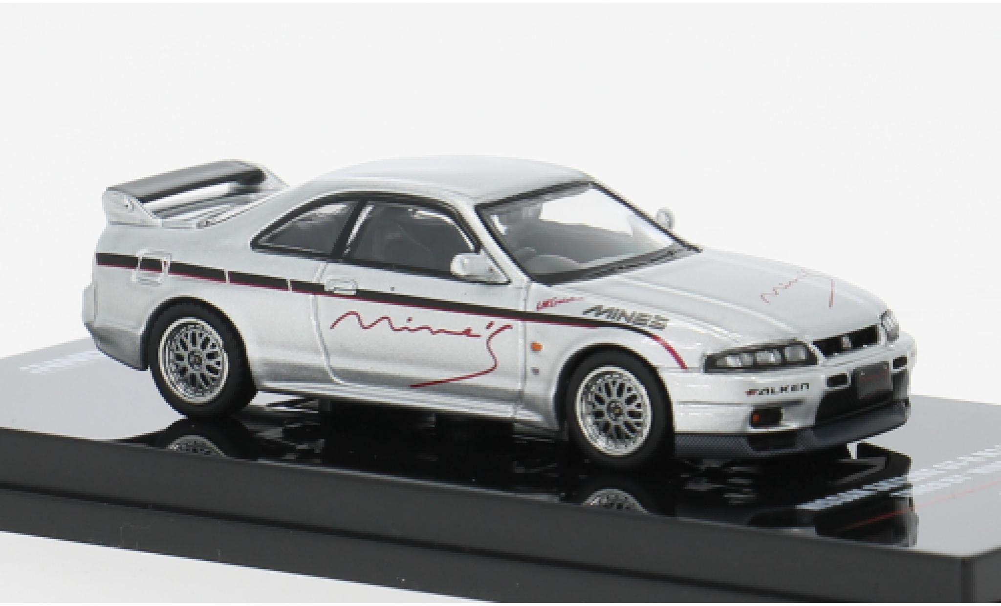Nissan Skyline 1/64 INNO64 GR-R (R33) silber 1:64 modellino in miniatura