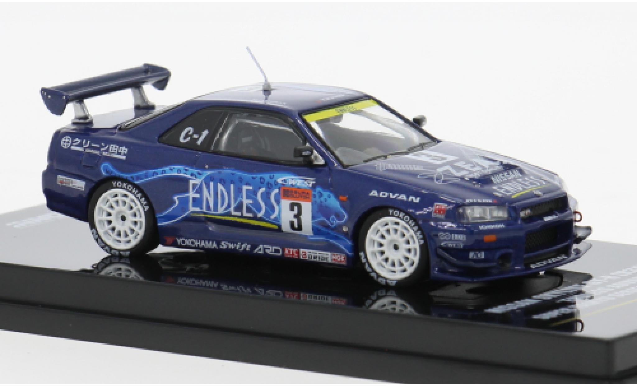 Nissan Skyline INNO64 GTR (R34) Super Taikyu 2002 Endless Advan #3 1:64 modellino in miniatura