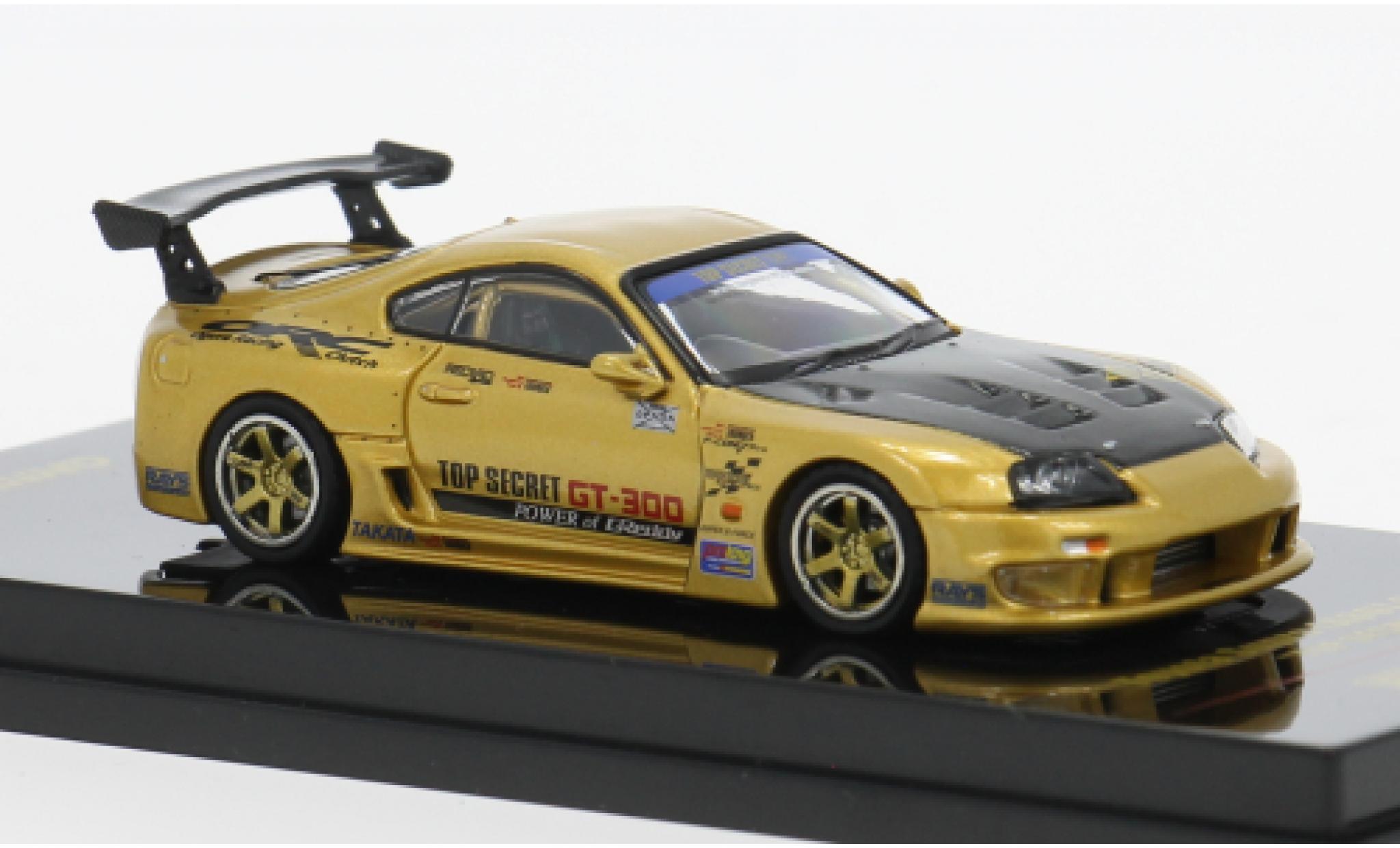 Toyota Supra INNO64 (A80) Top Secret GT-300 gold 1993 1:64 modellino in miniatura