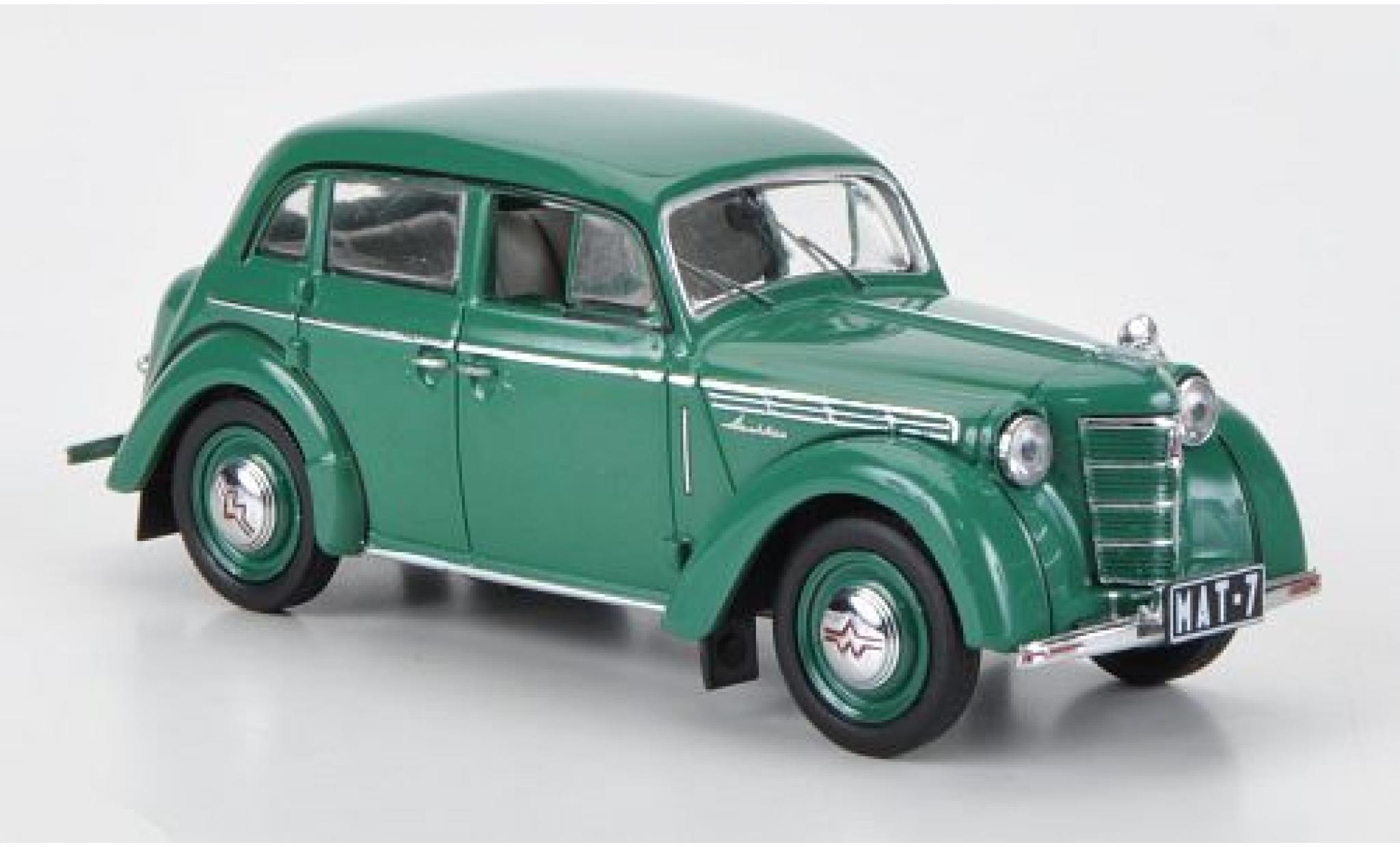 Moskwitsch 401 1/43 IST Models verde 1955 modellino in miniatura