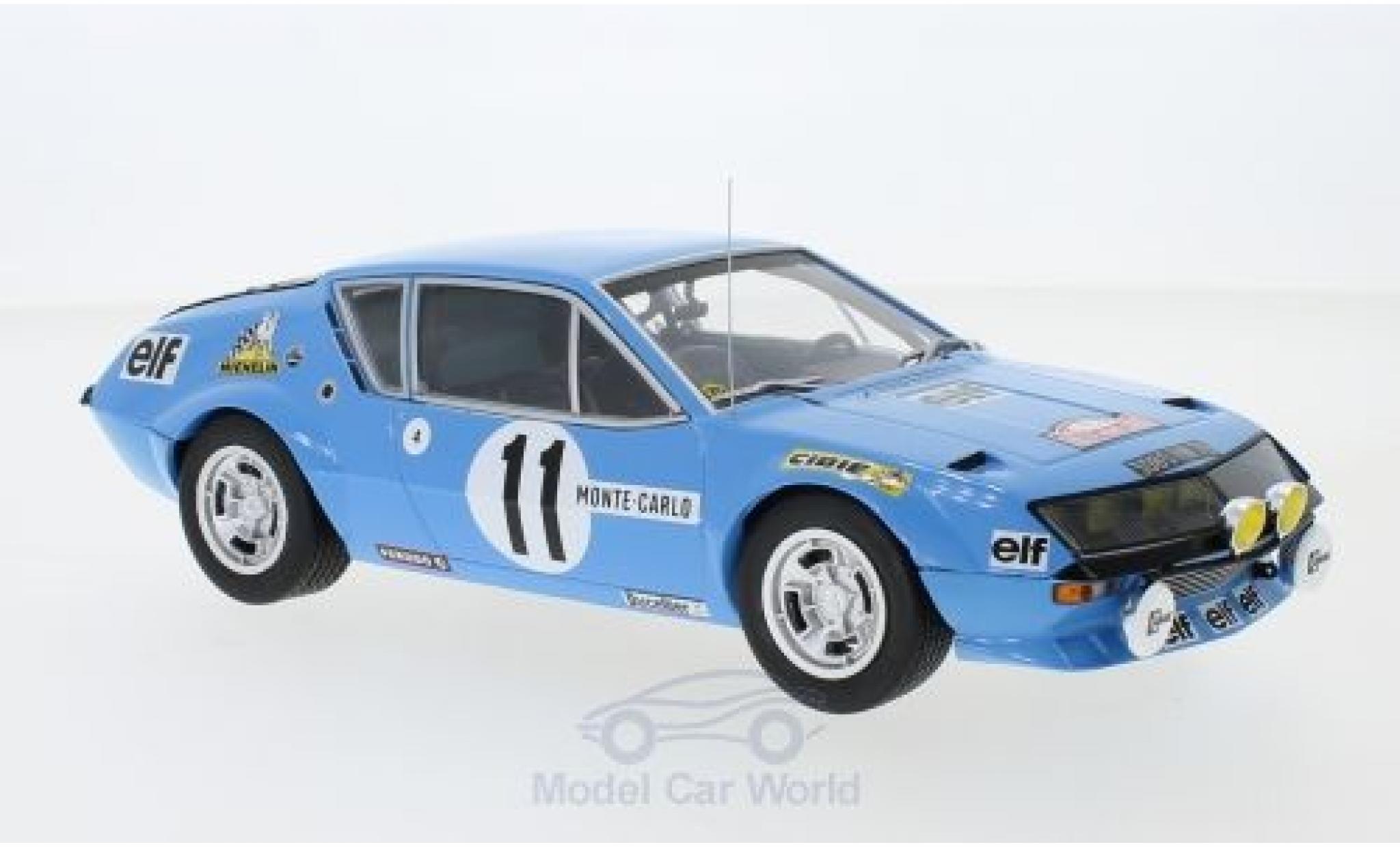 Alpine A310 1/18 IXO Renault No.11 Rallye WM Rallye Monte Carlo 1975 A.Warmbold/J.Davenport modellino in miniatura