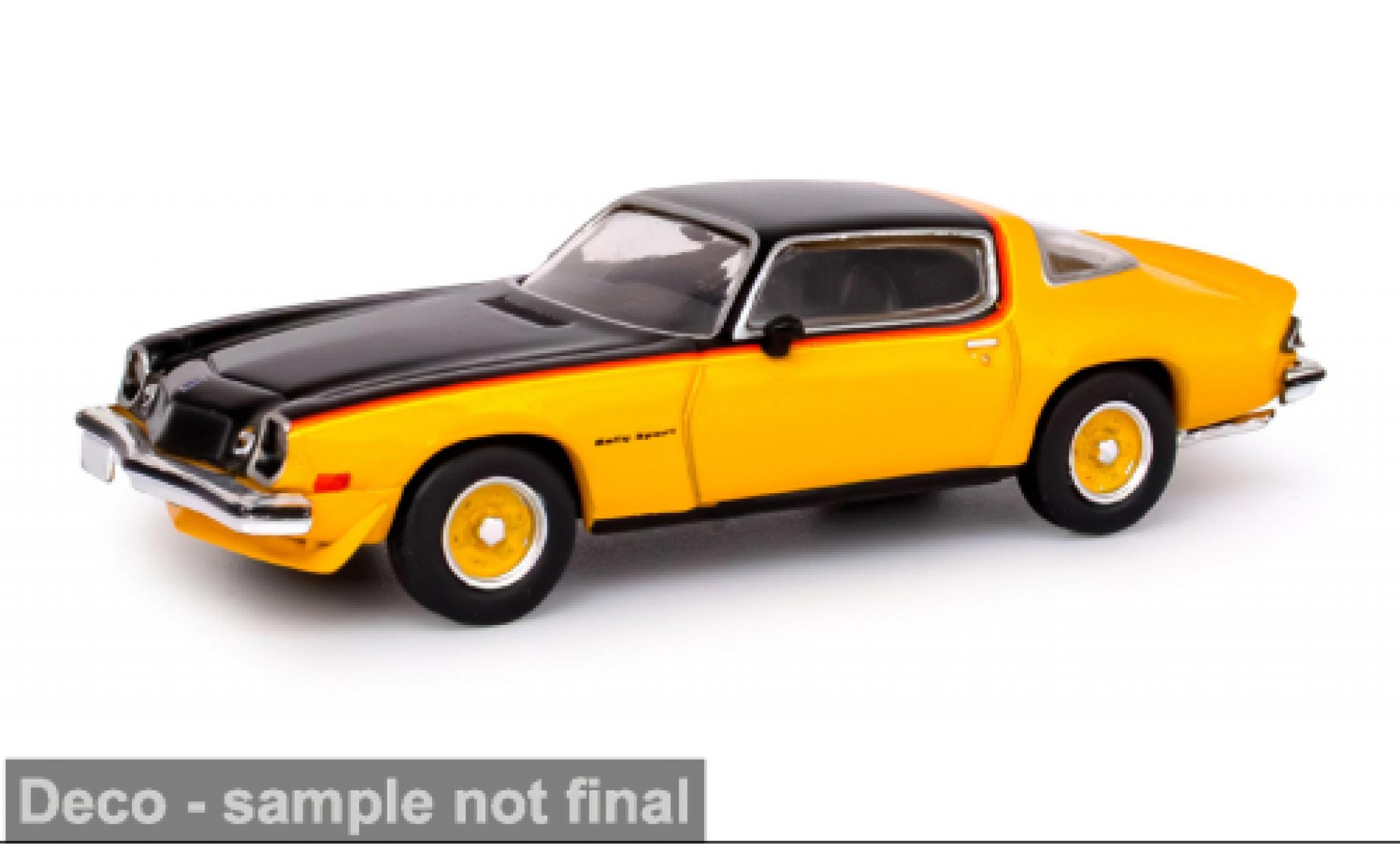 Chevrolet Camaro 1/64 IXO America Rally Sport gelb/schwarz 1976 1:64 modellino in miniatura