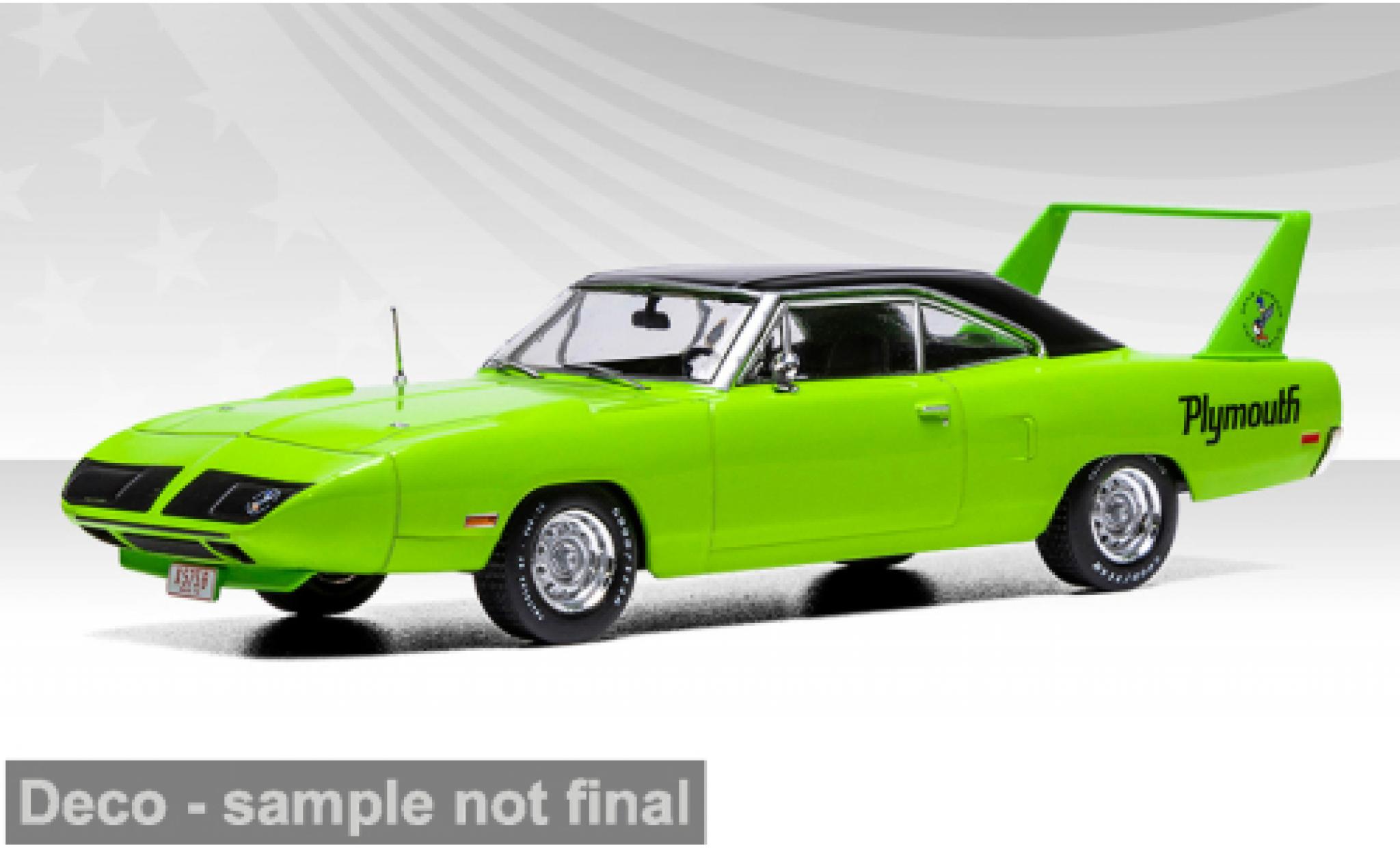 Plymouth Road Runner 1/43 IXO America Superbird grün 1970 1:43 modellino in miniatura