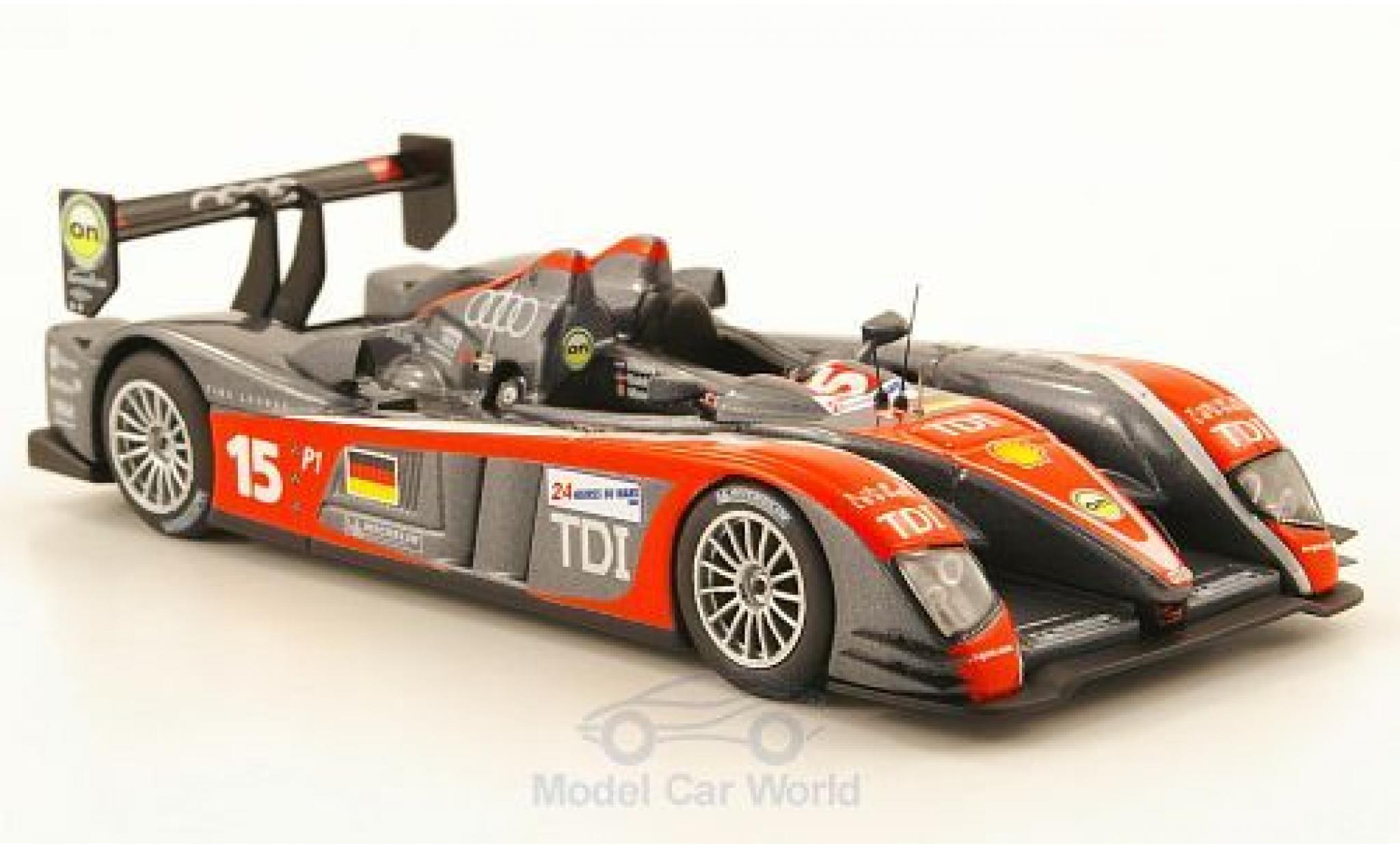 Audi R10 2009 1/43 IXO TDI No.15 24h Le Mans 2009 C.Albers/C.Bakkerud/G.Mondini modellino in miniatura